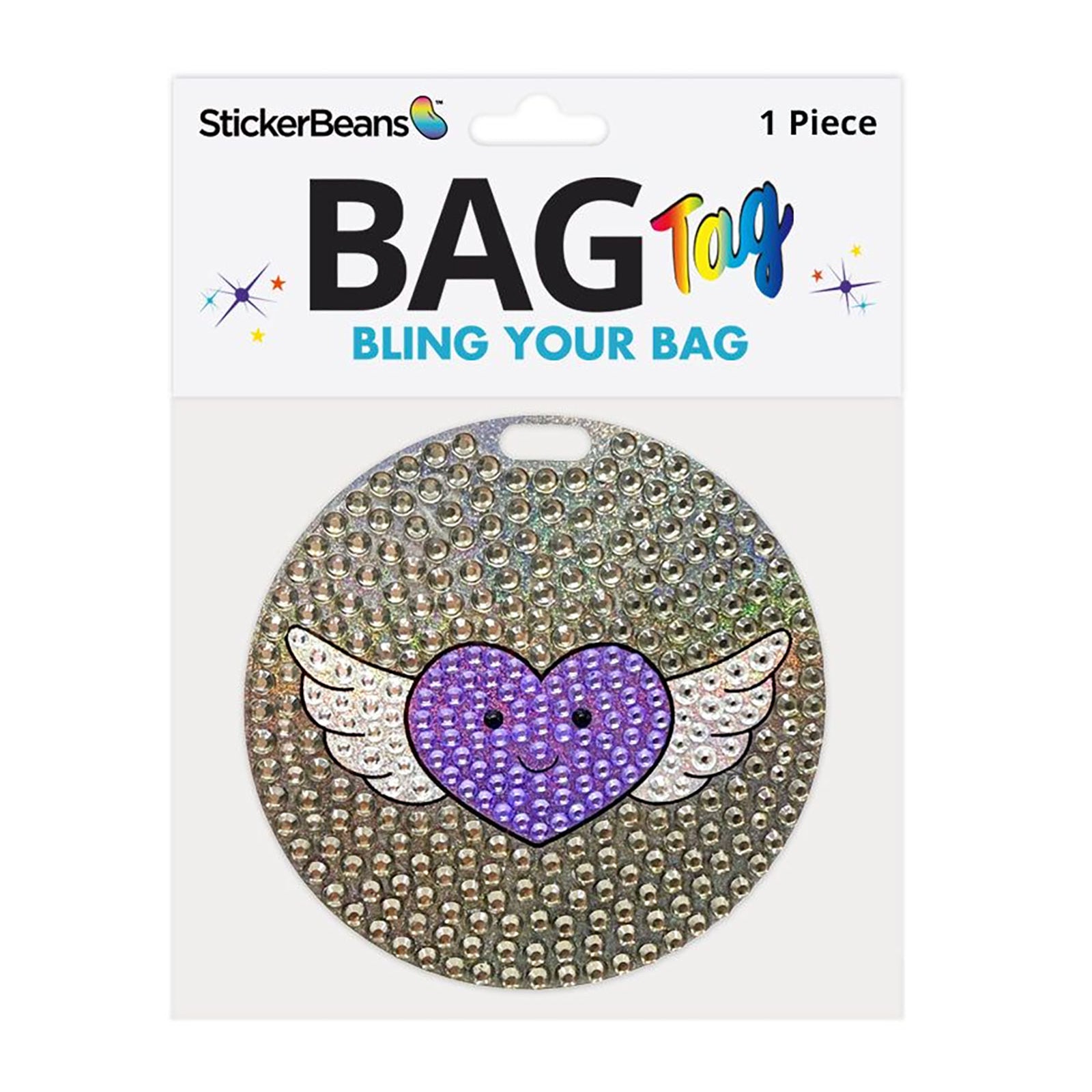 Sticker Beans Winged Heart Bag Tag Accessories Sticker Beans Multi