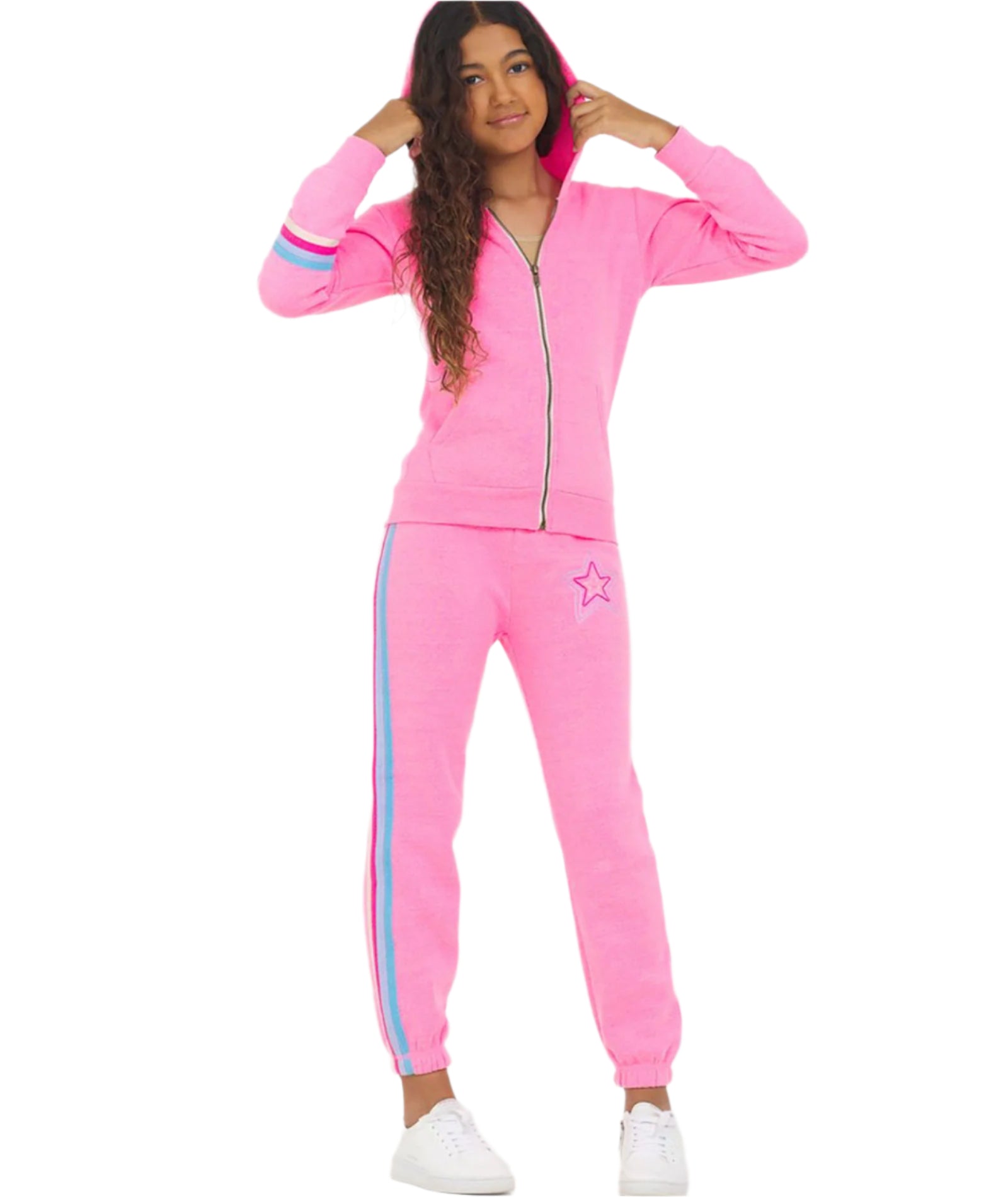 Danni Stars & Stripes Hoodie Girls Girls Casual Tops Vintage Havana