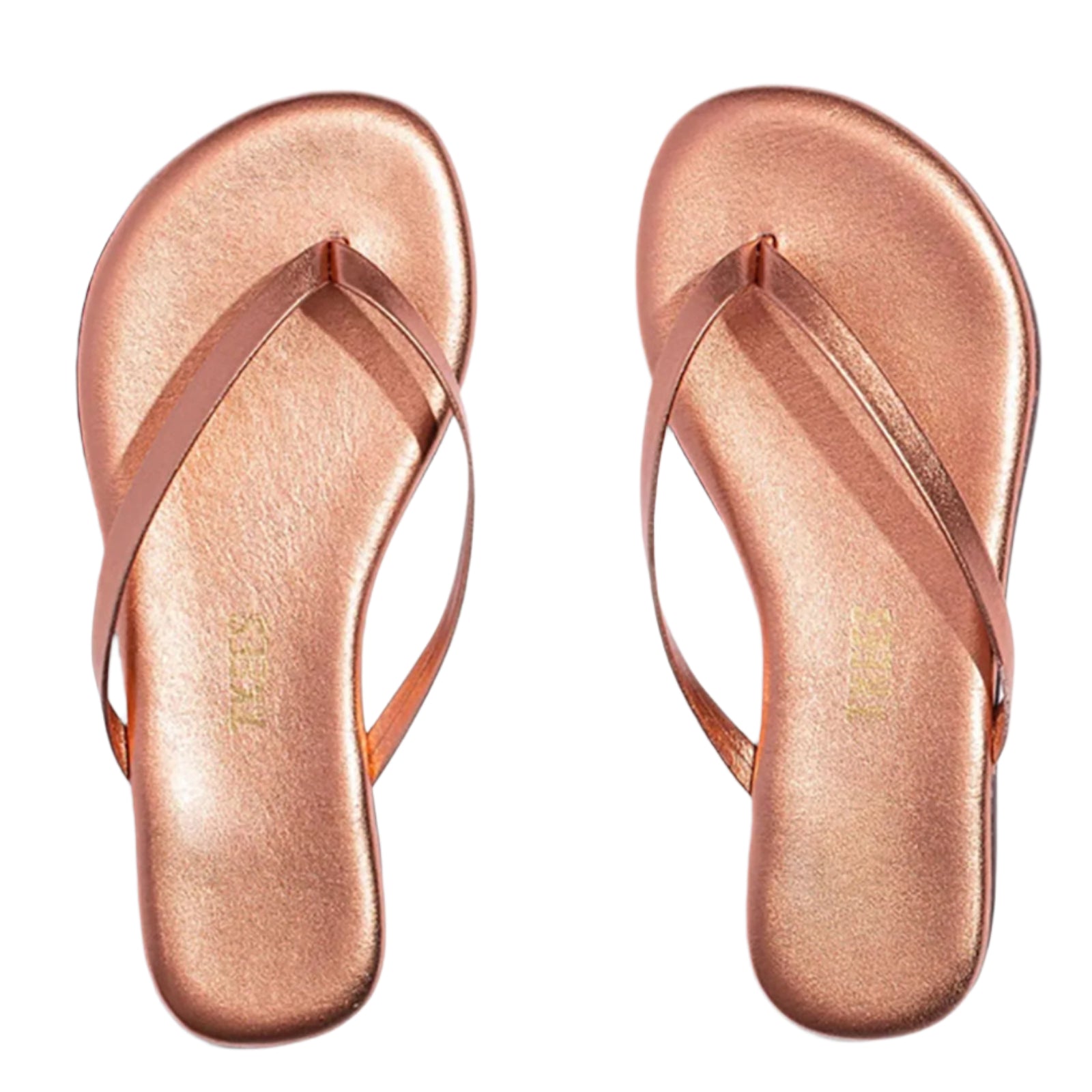 Tkees Girls Flip Flops Beach Pearl Accessories Tkees Rose Gold Shoes/2