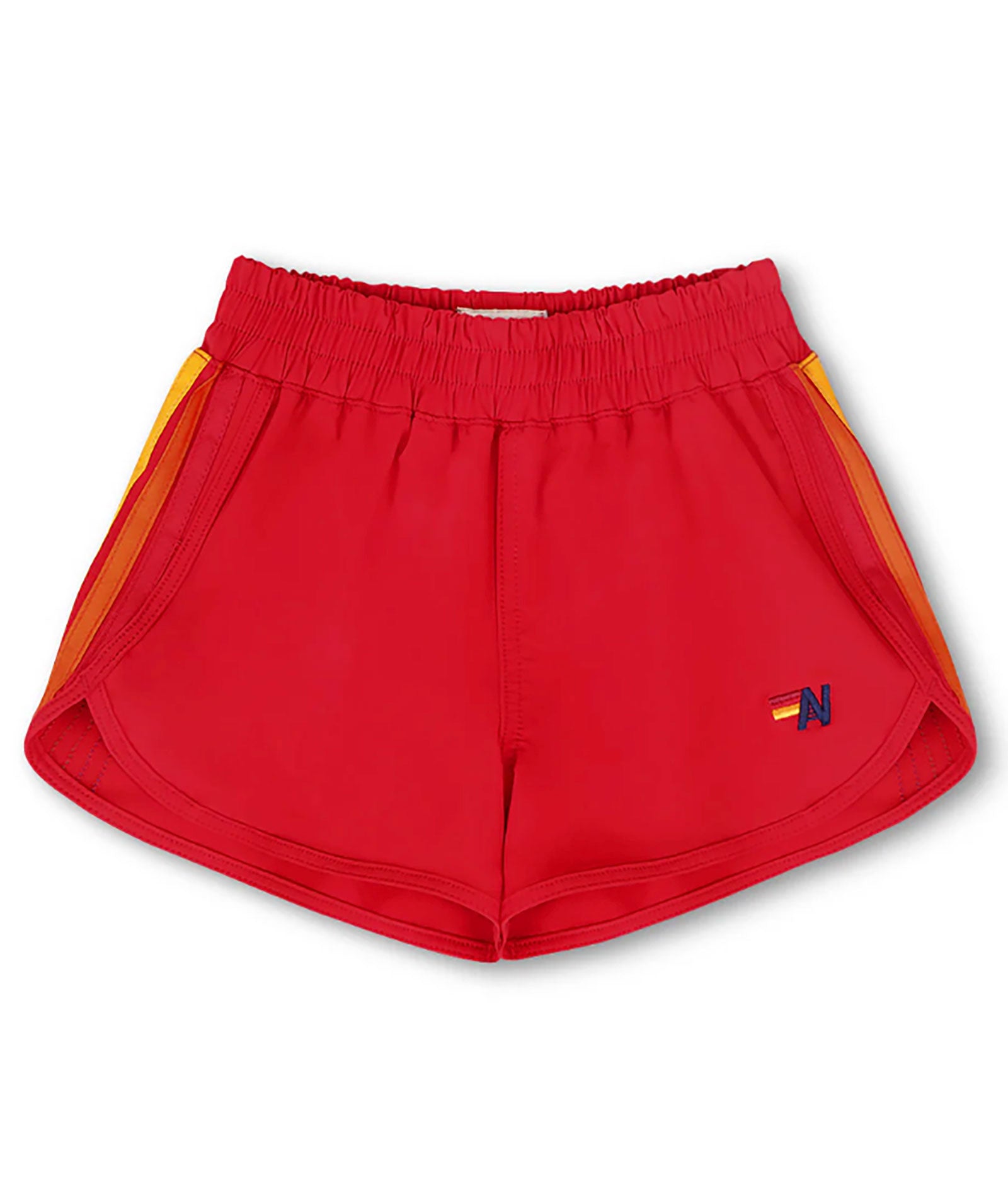 Aviator Nation Kids 5 Stripe Flex Jogger Shorts Red Girls Casual Bottoms Aviator Nation Red Y/S (7/8)