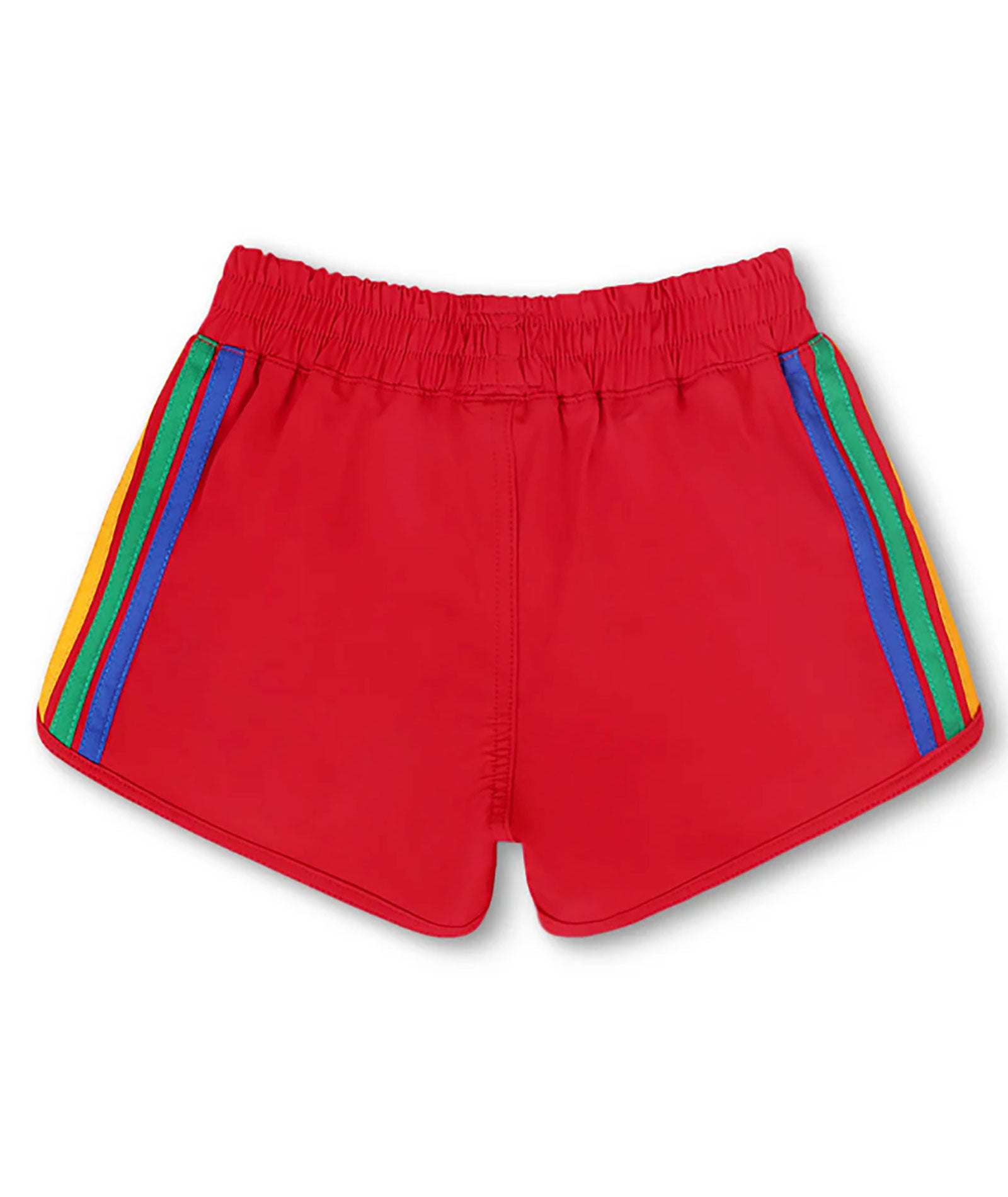 Aviator Nation Kids 5 Stripe Flex Jogger Shorts Red Girls Casual Bottoms Aviator Nation
