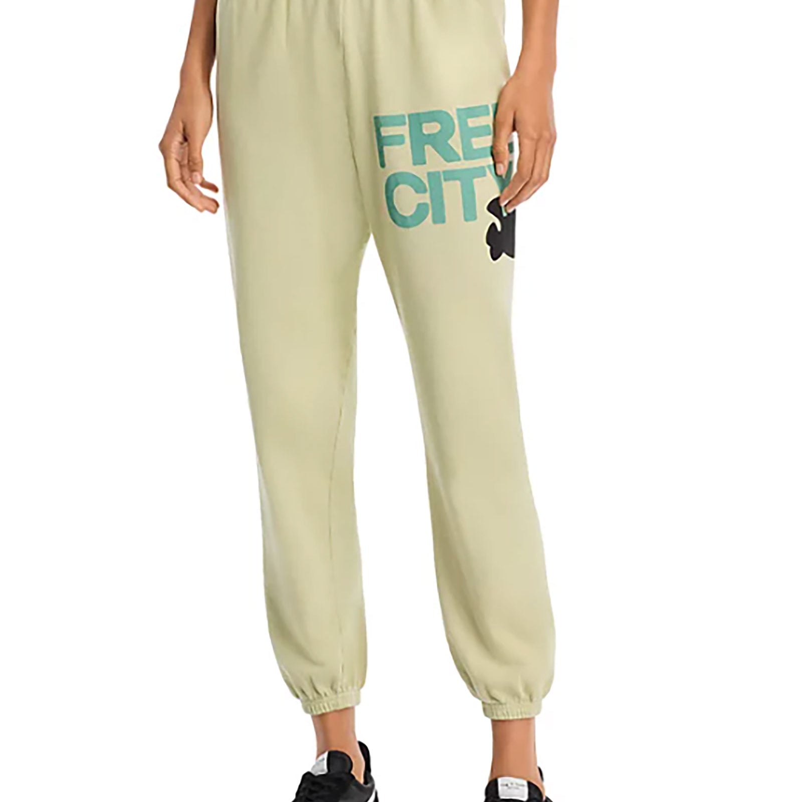 FREECITY Women Large Sweatpants Bones Womens Casual Bottoms FREECITY Ivory Juniors/Women XS