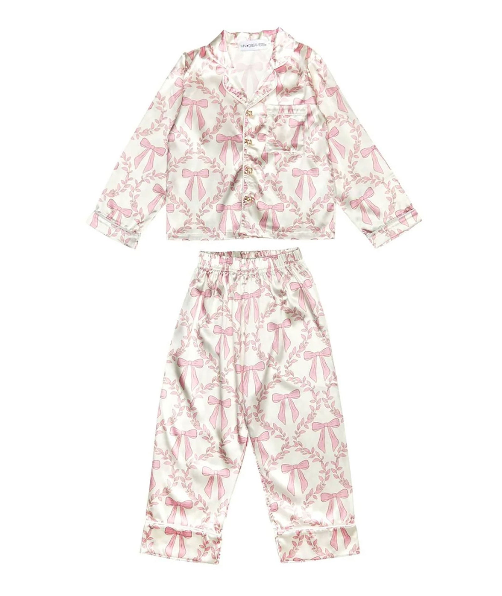 Mini Dreamers Girls Bow Silky Set Accessories Mini Dreamers