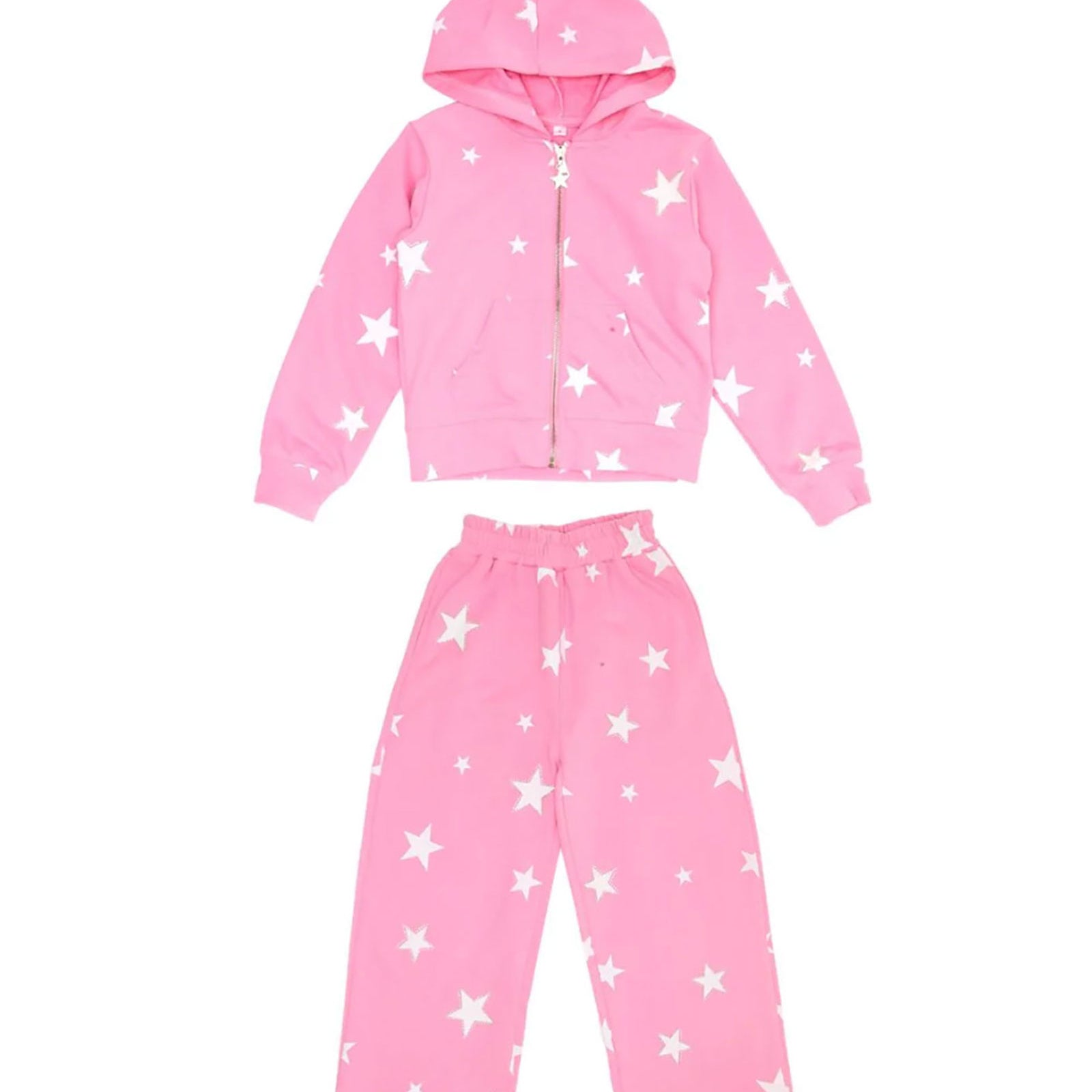 Mini Dreamers Girls Livi Stars Sweatsuit Girls Casual Bottoms Mini Dreamers Pink Y/4