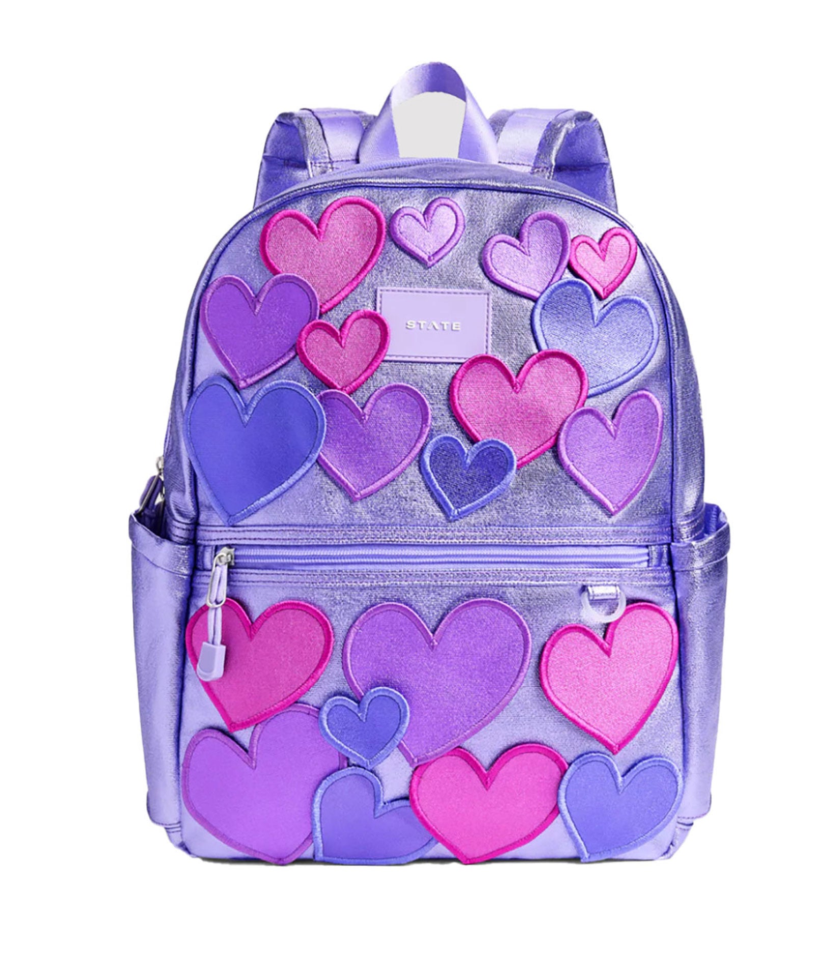 State Bags Kane Kids Double Pocket Backpack 3D Hearts Accessories State bags Multi