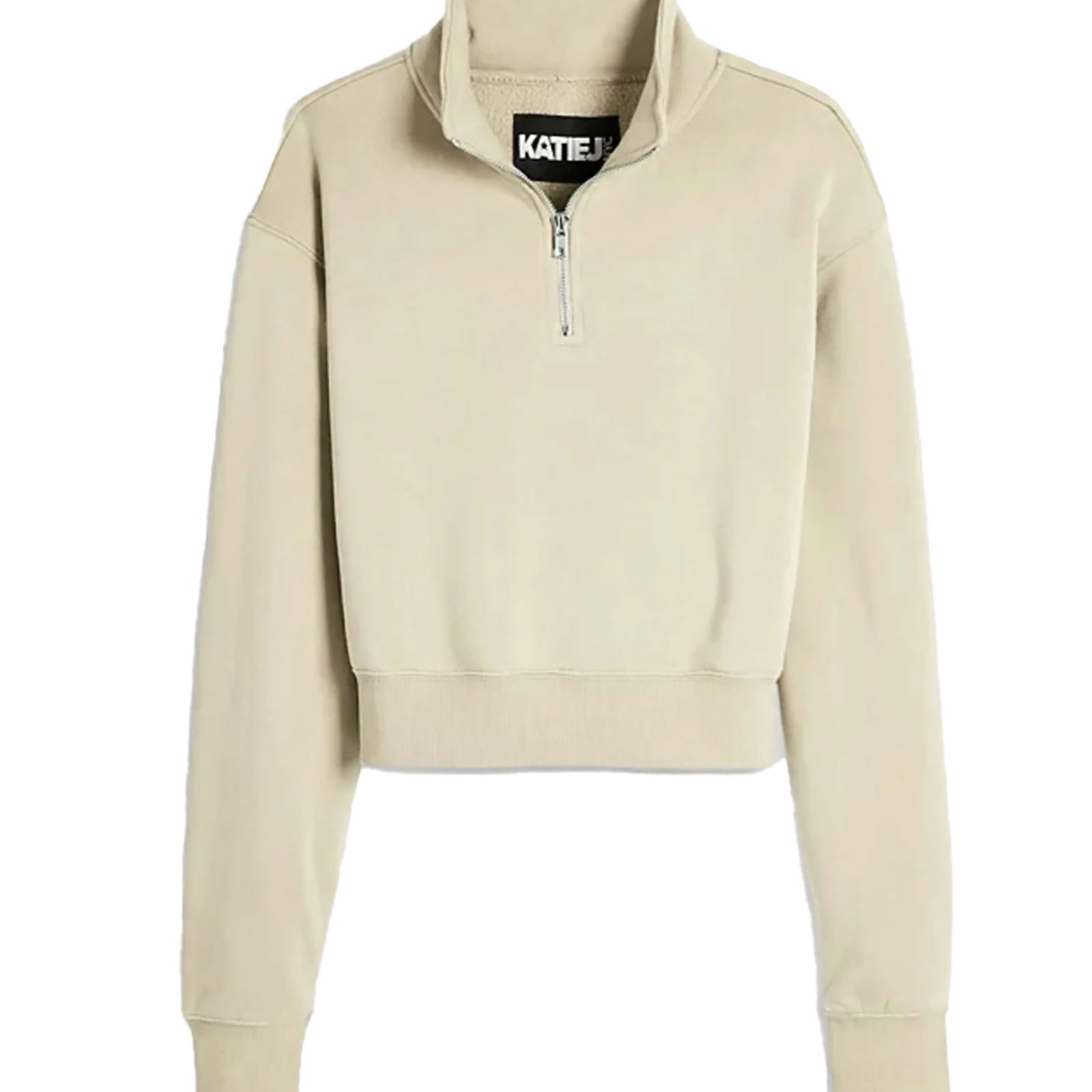 Katie J NYC Girls Dylan 3/4 Zip Hoodie Girls Casual Tops Katie J NYC Stone Y/S (7/8)