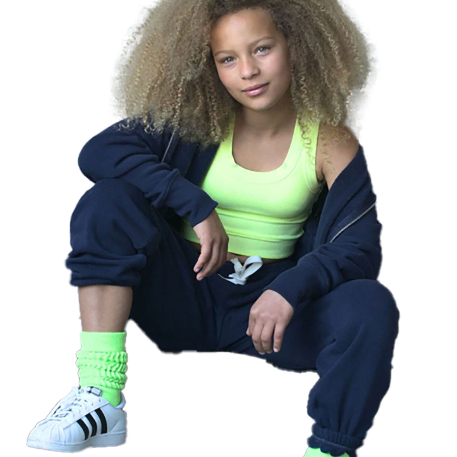 Katie J NYC Girls Dylan Sweatpants Girls Casual Bottoms Katie J NYC Evening Blue Y/S (7/8)