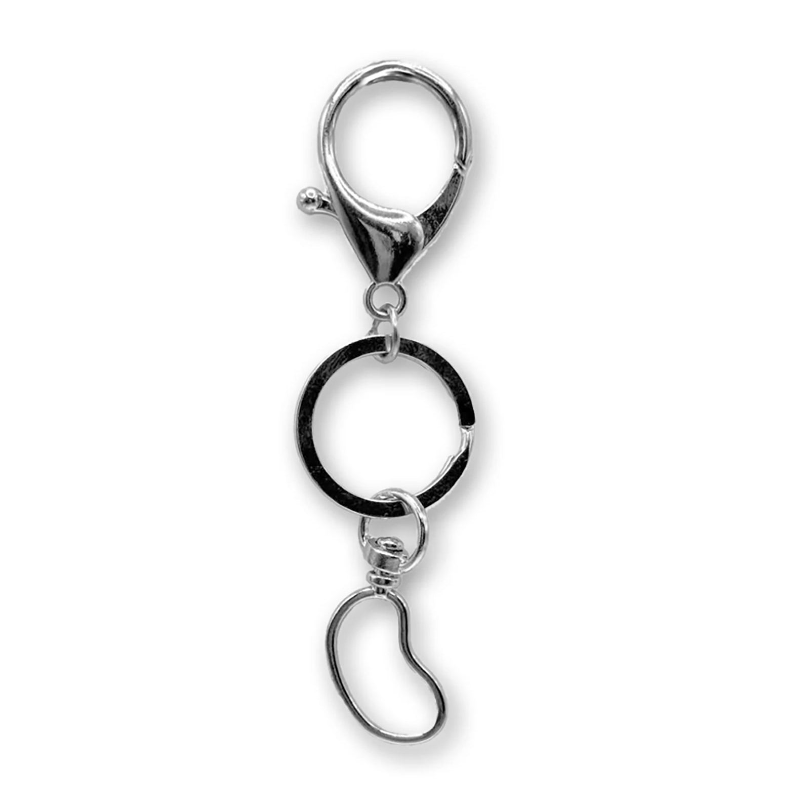 Sticker Beans Charm Holder/Keychain Accessories Sticker Beans Silver