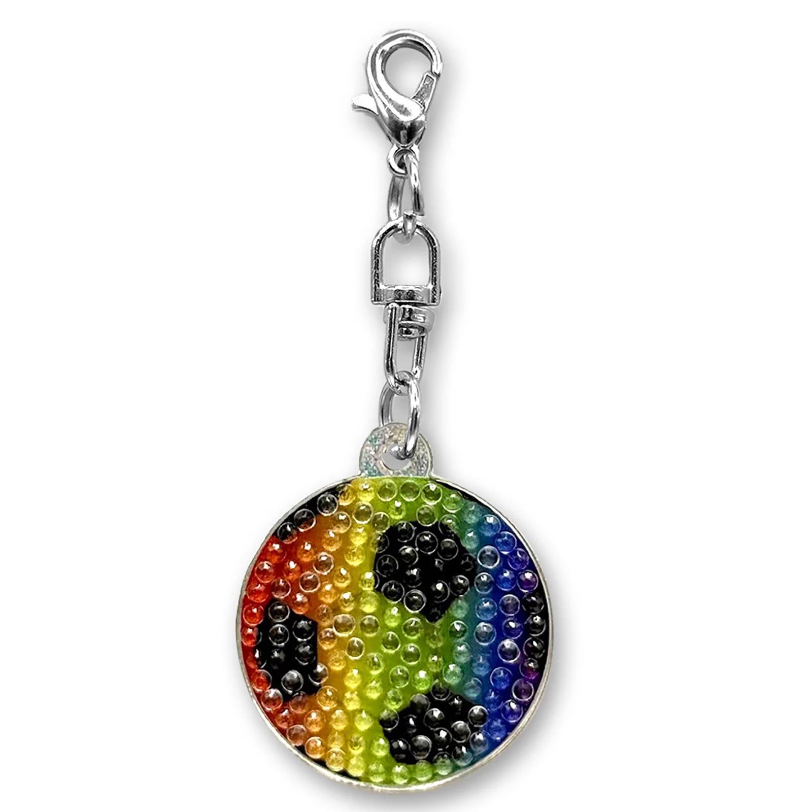 Sticker Beans Rainbow Soccer Ball Charm Accessories Sticker Beans Multi
