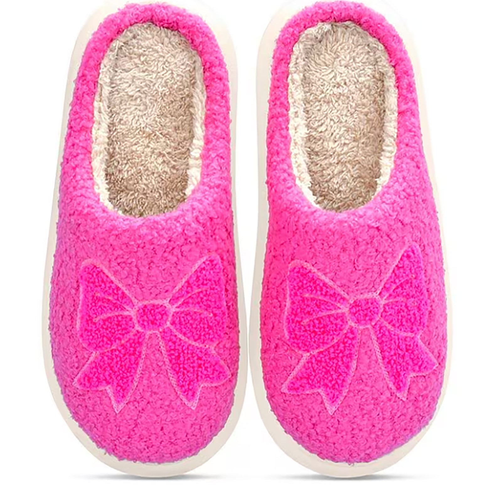 Cadie Cozy Bow Slippers Accessories iScream Pink Y/S (1-3)