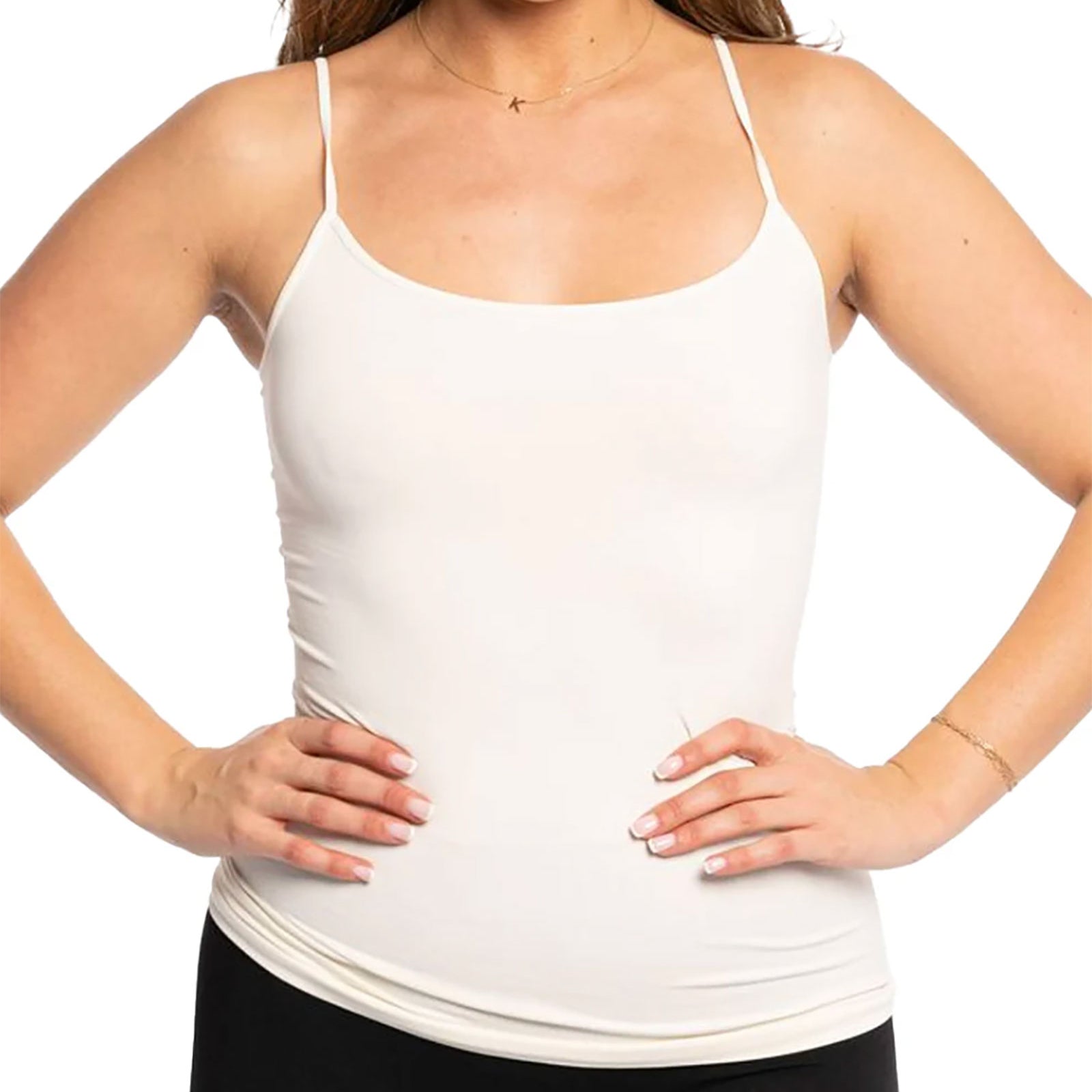 Malibu Sugar Full Cami Womens Casual Tops Malibu Sugar White One Size Fits Most (Y/10-Y/14)
