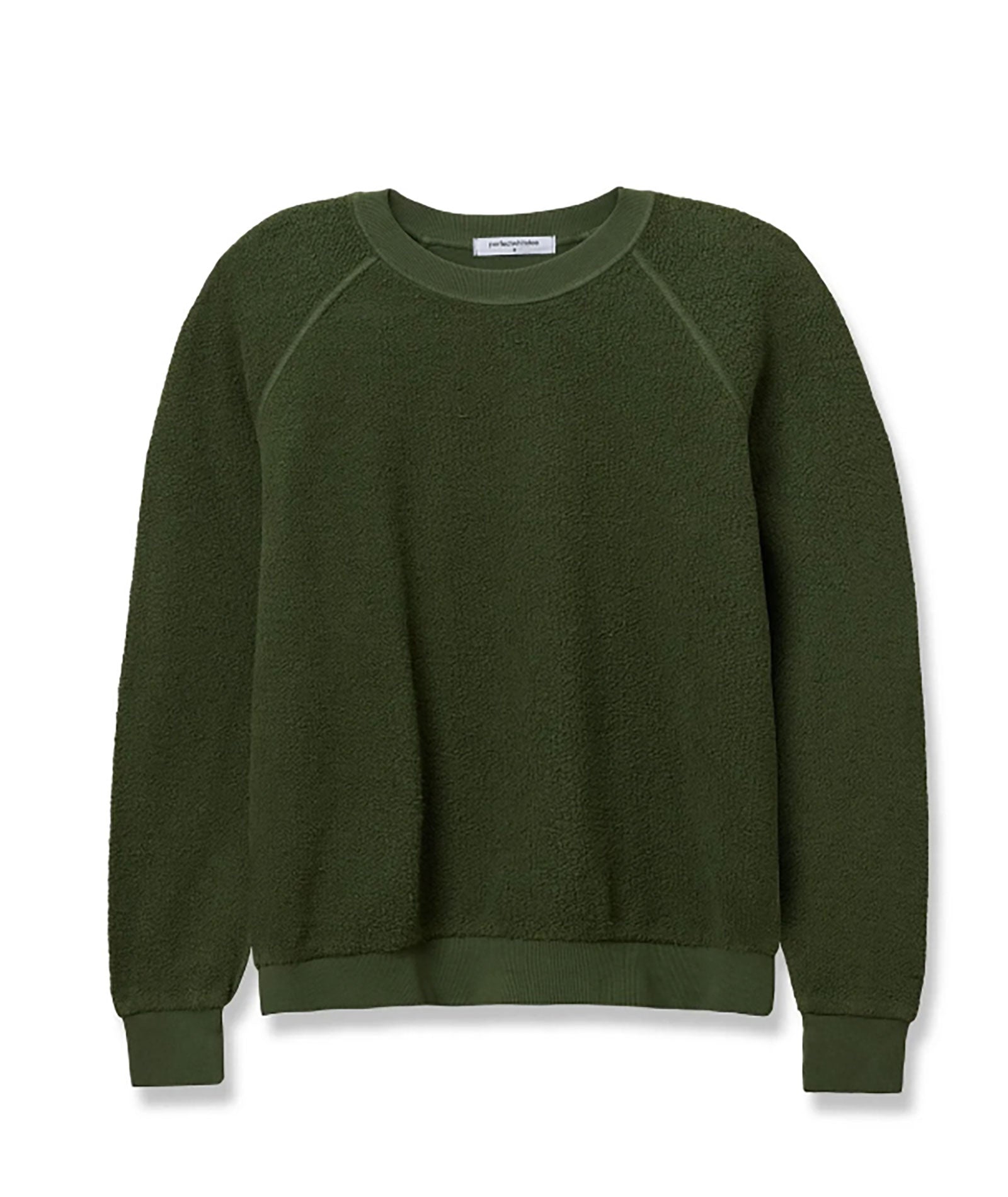 Perfect White Tee Women Ziggy Inside Out Fleece Sweatshirt Womens Casual Tops Perfect White Tee Fern Green Juniors/Women XS