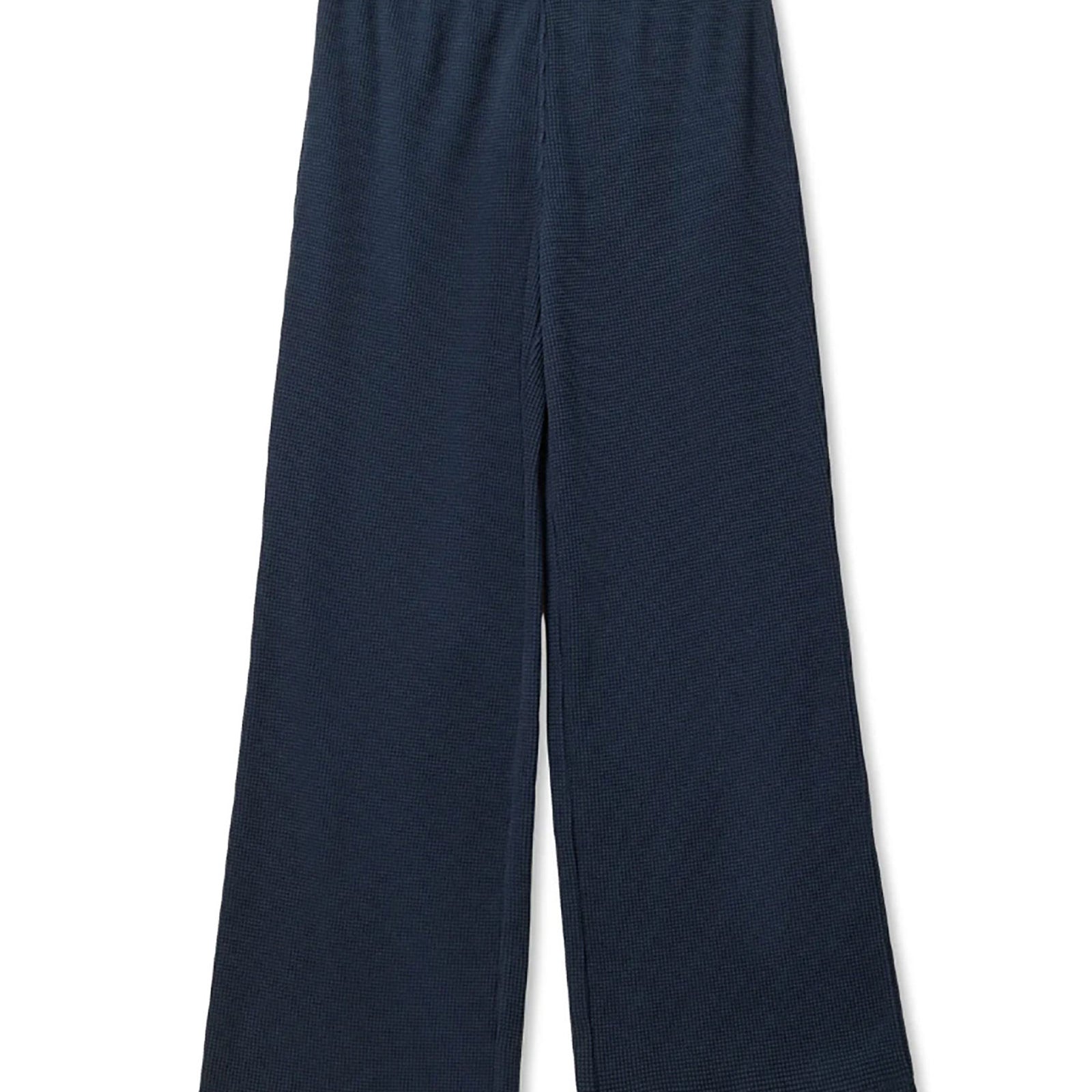 Perfect White Tee Women Shane Waffle Pants Womens Casual Bottoms Perfect White Tee Navy Juniors/Women XS