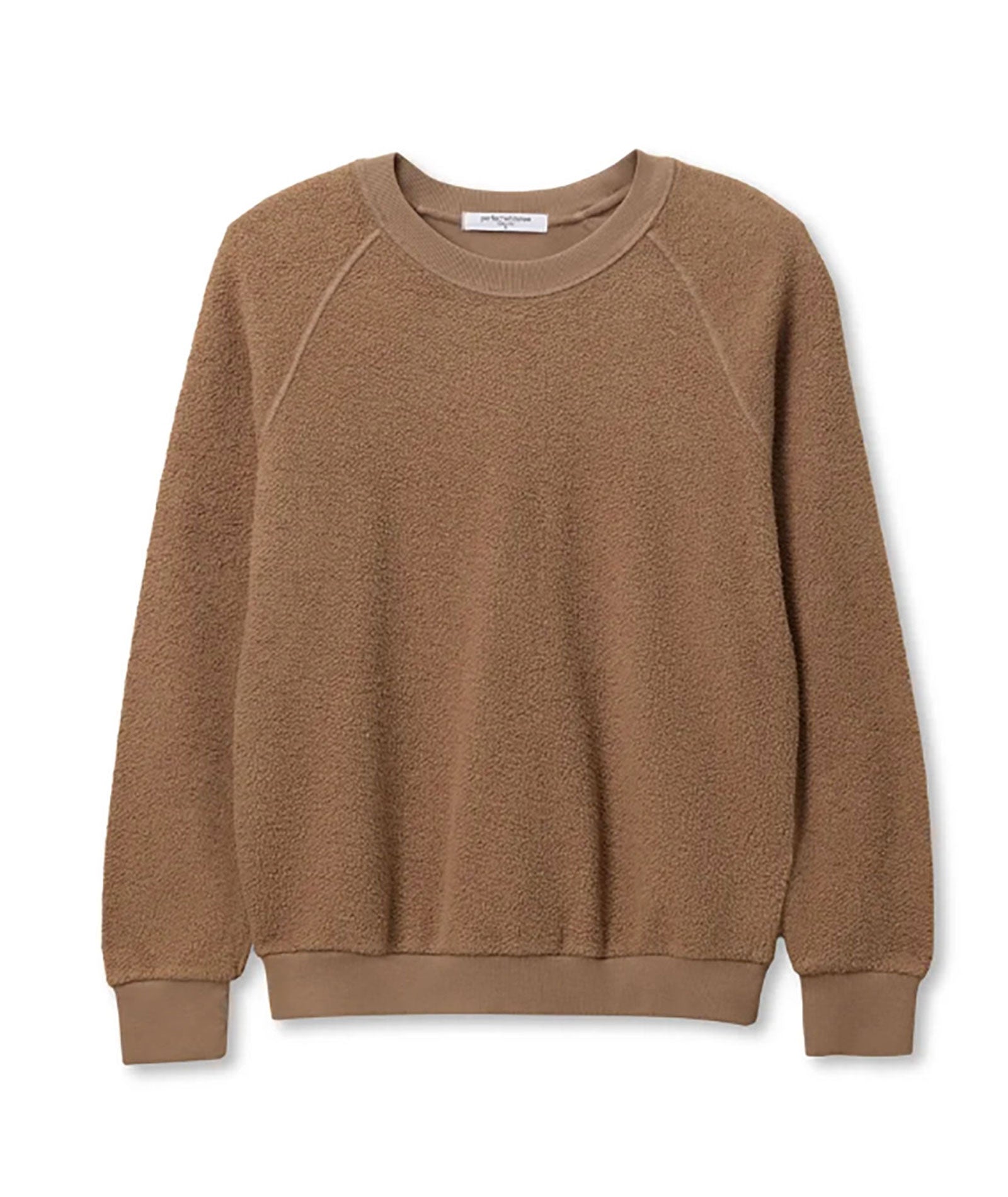 Perfect White Tee Women Ziggy Inside Out Fleece Sweatshirt Womens Casual Tops Perfect White Tee Mocha Juniors/Women XS