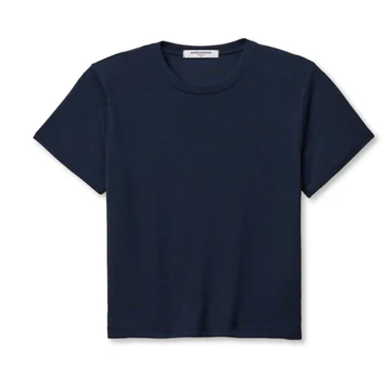 Perfect White Tee Women Fitz Viscose Rib Crew Tee Womens Casual Tops Perfect White Tee Navy Juniors/Women XS