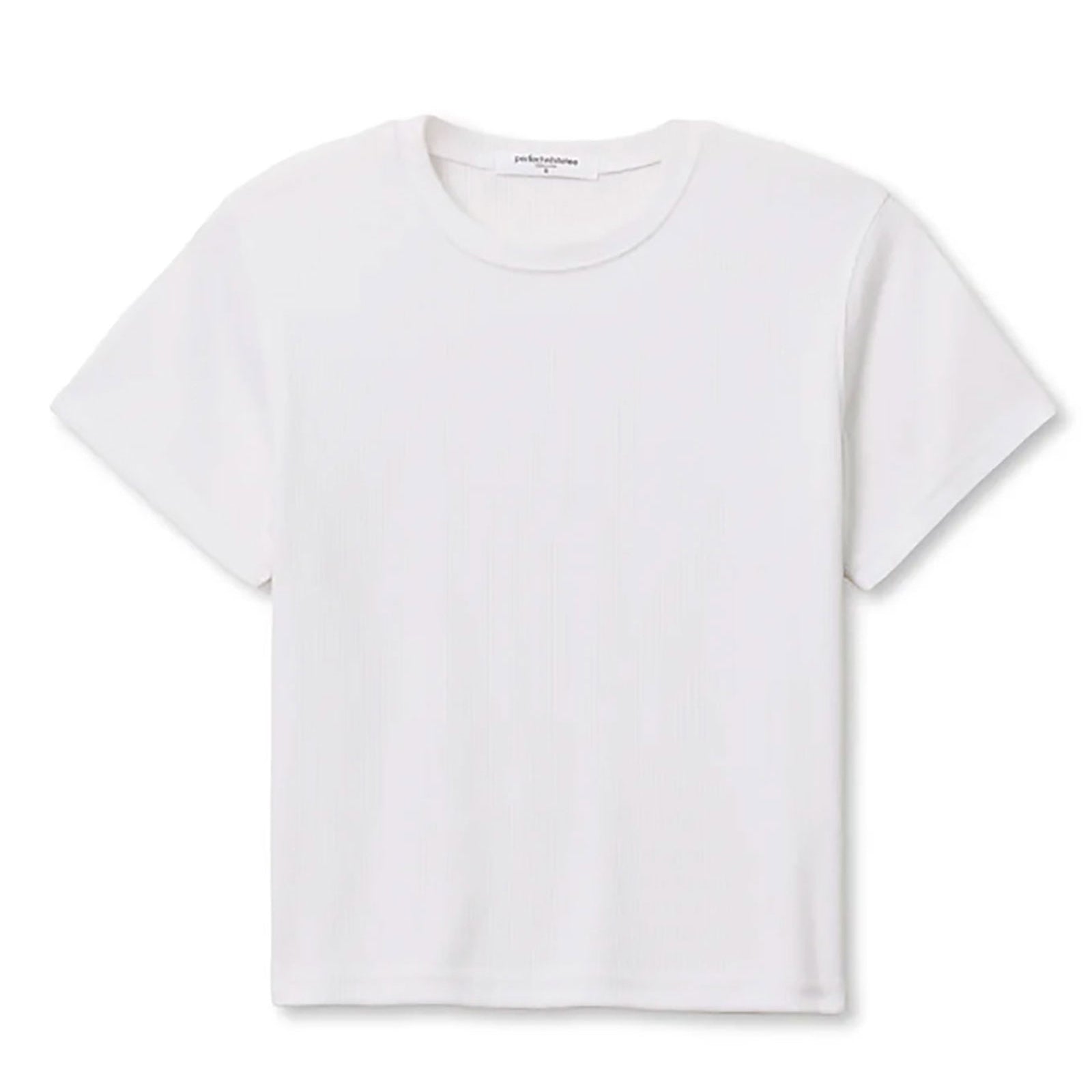 Perfect White Tee Women Fitz Viscose Rib Crew Tee Womens Casual Tops Perfect White Tee White Juniors/Women XS