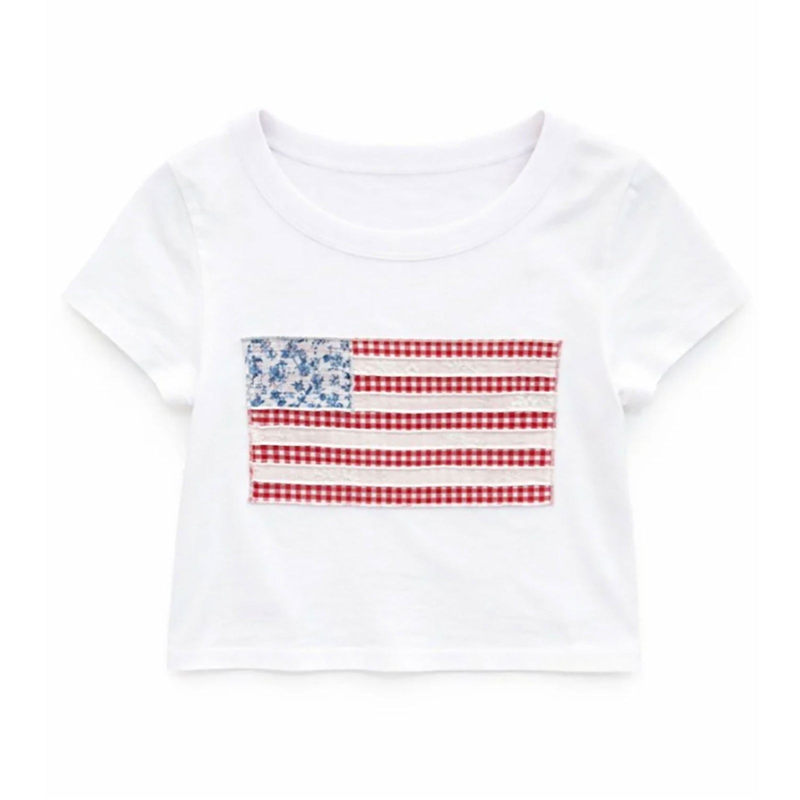 Katie J NYC Girls Flag Patch Tee