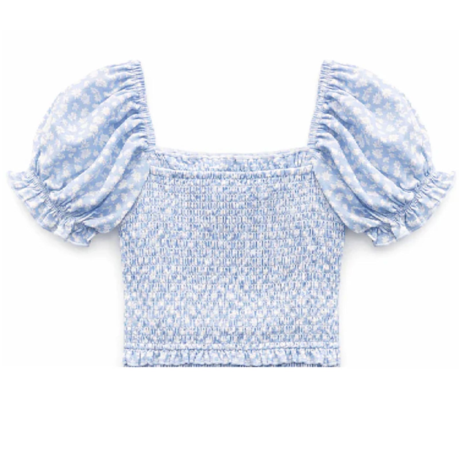 Katie J NYC Girls Blue Ditsy Floral Marlee Top