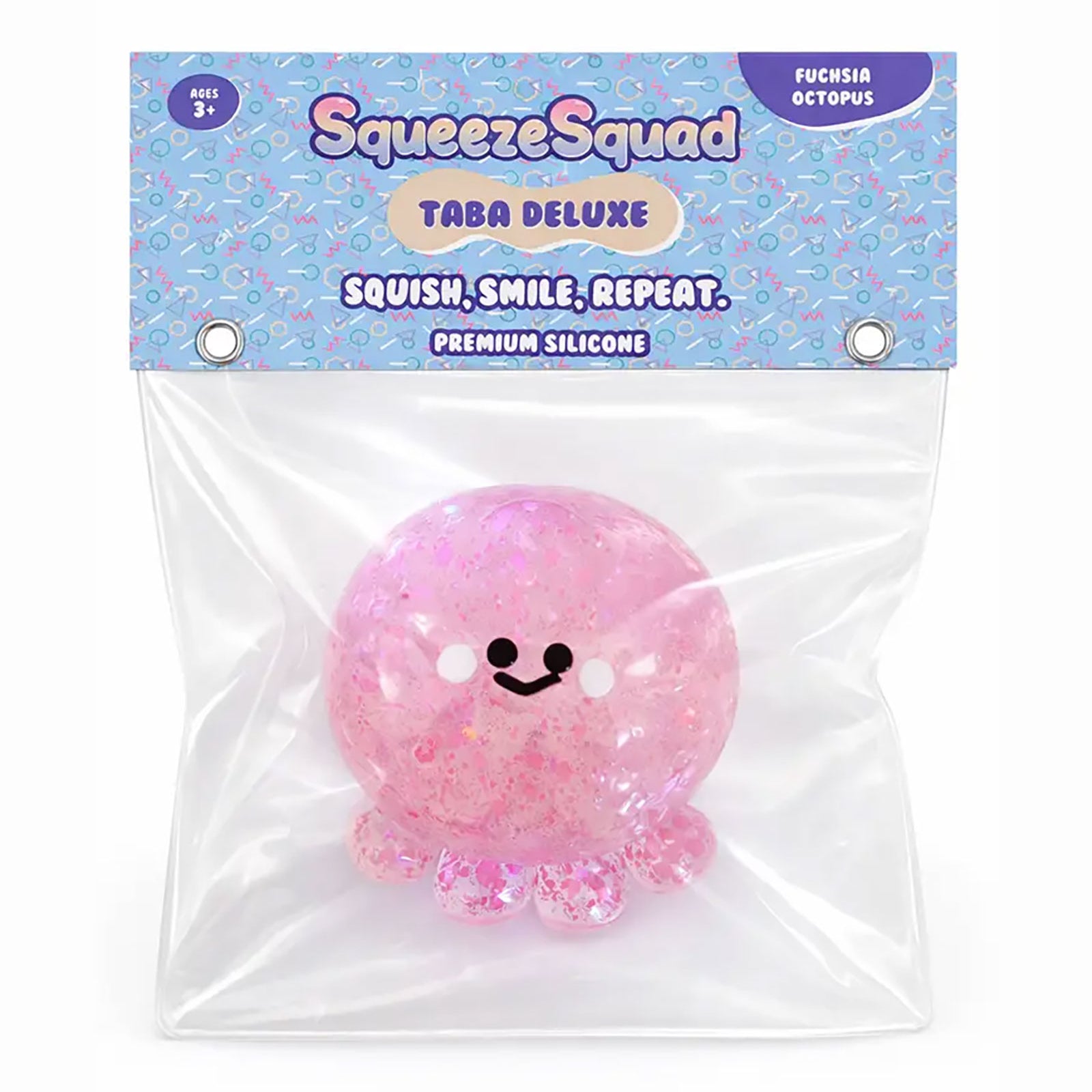 Squeeze Squad Taba Deluxe Fuchsia Octopus