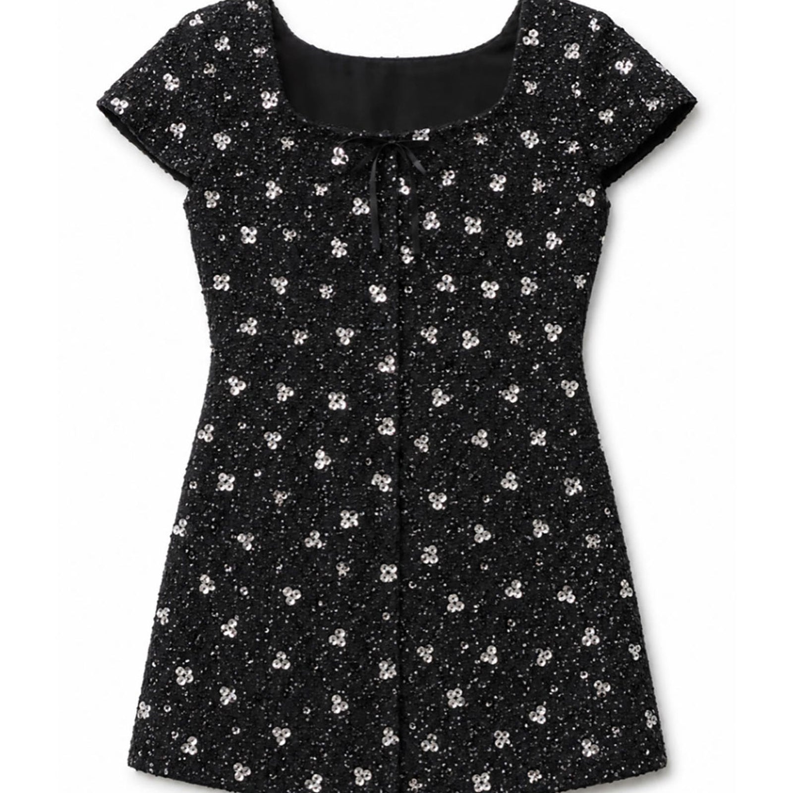 Theme Girls Zoe Cap Sleeve Boucle With Flowers