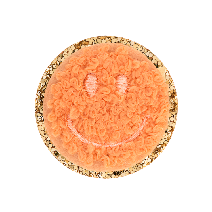 Stoney Clover Mini Glitter Smiley Face Patch Accessories Stoney Clover Lane Peach