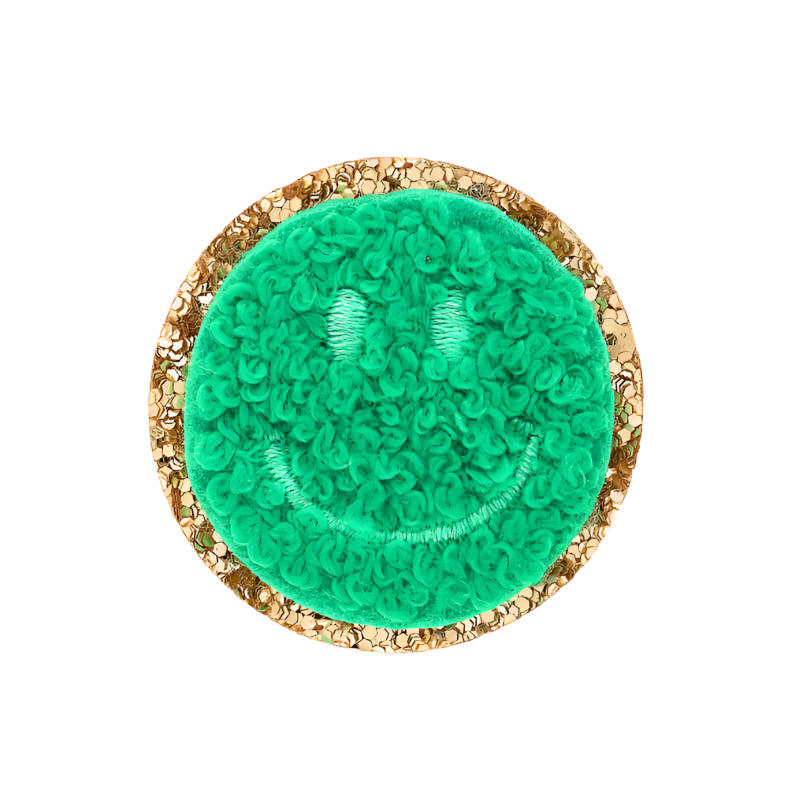 Stoney Clover Mini Glitter Smiley Face Patch Accessories Stoney Clover Lane Avocado