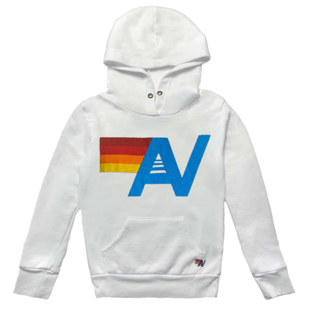 Aviator Nation Kids Logo Pullover Hoodie Girls Casual Tops Aviator Nation White Y/4