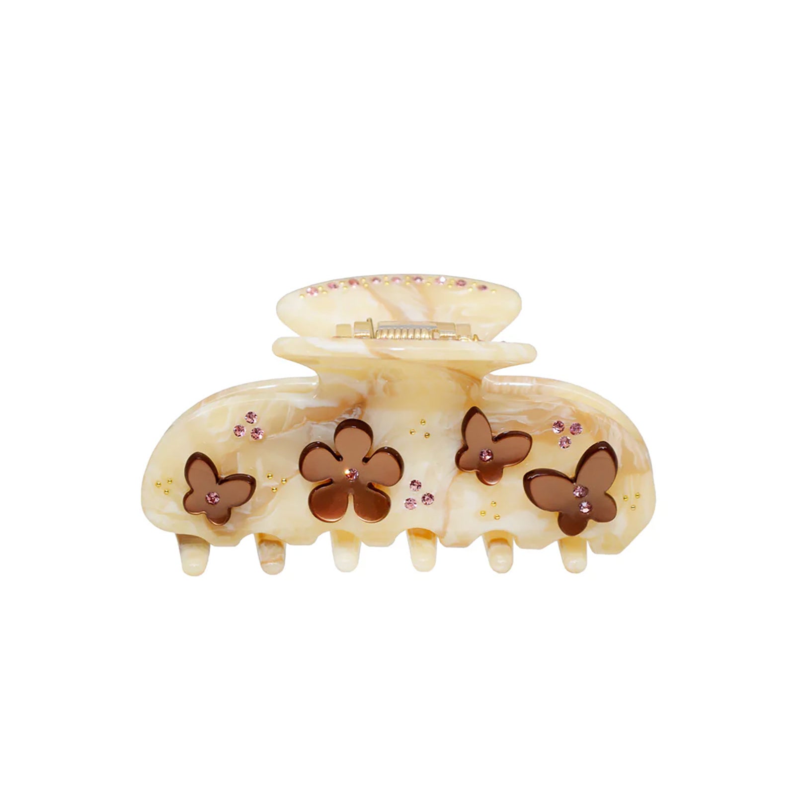 Emi Jay Sweetheart Clip in Cocoa Chantilly Angel Food Accessories Emi Jay Ivory