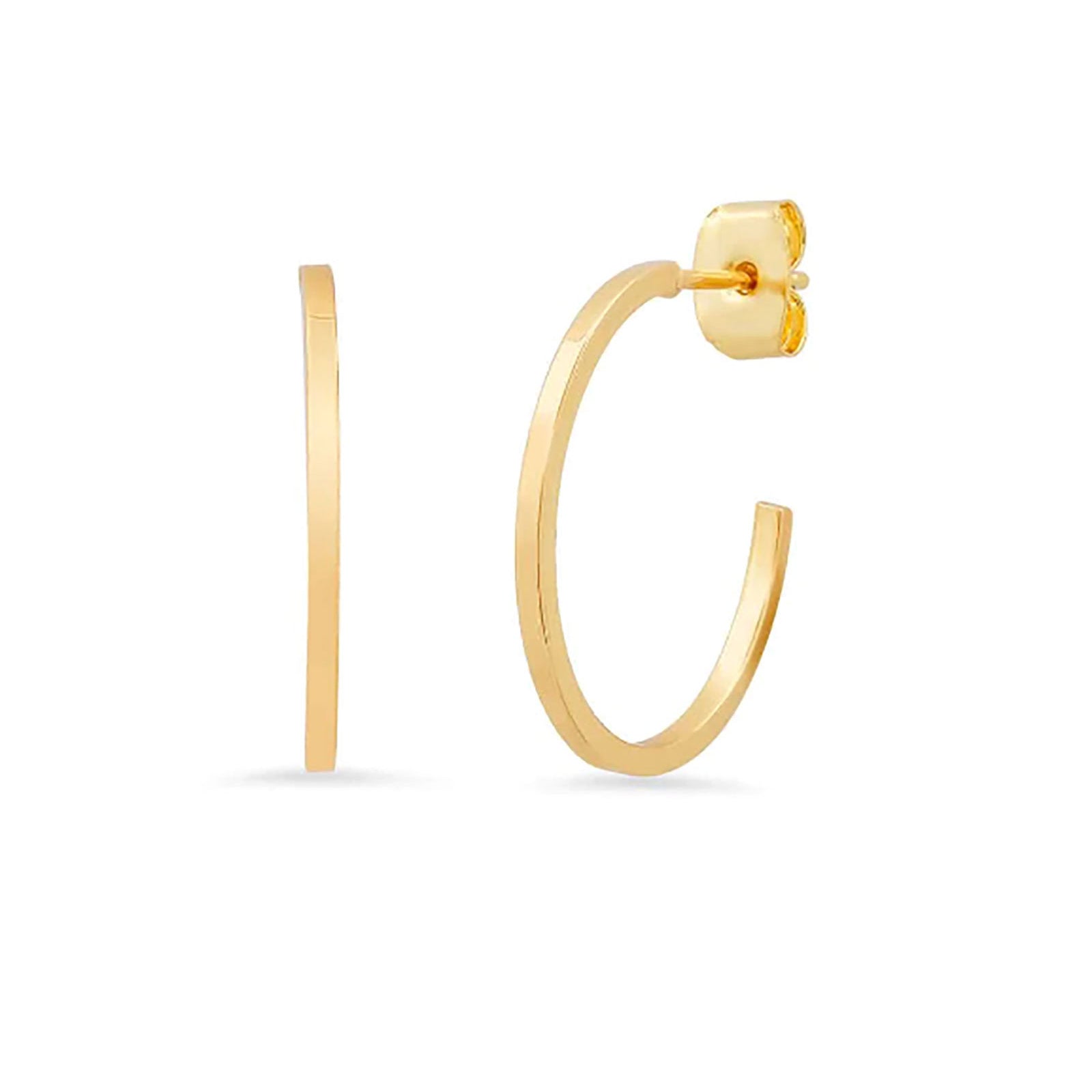 TAI Sleek Small Gold Hoops Jewelry - Trend TAI Gold