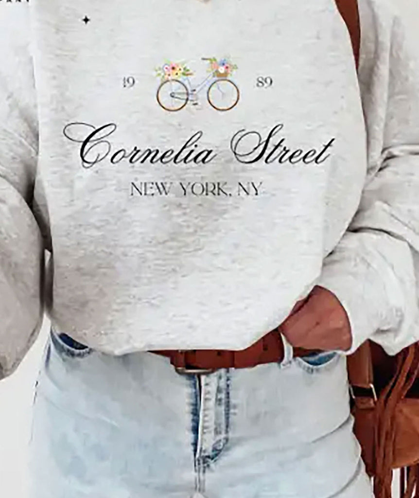 Taylor Swift Cornelia Street Sweatshirt Womens Casual Tops Frankie's Exclusives   