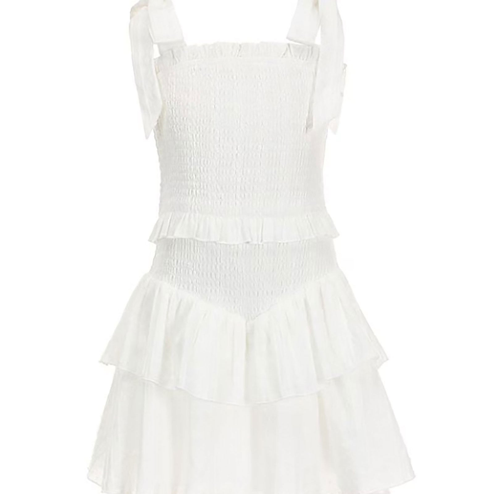 Katie J NYC Girls Emerson Dress Girls Casual Dresses Katie J NYC White Y/S (7/8)