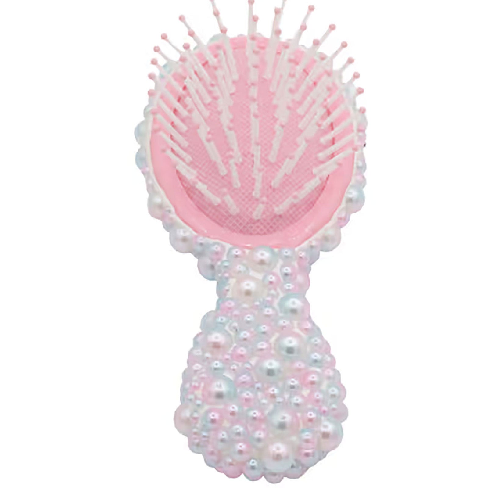 Bari Lynn Full Pearl Mini Hair Brush Accessories Bari Lynn Multi