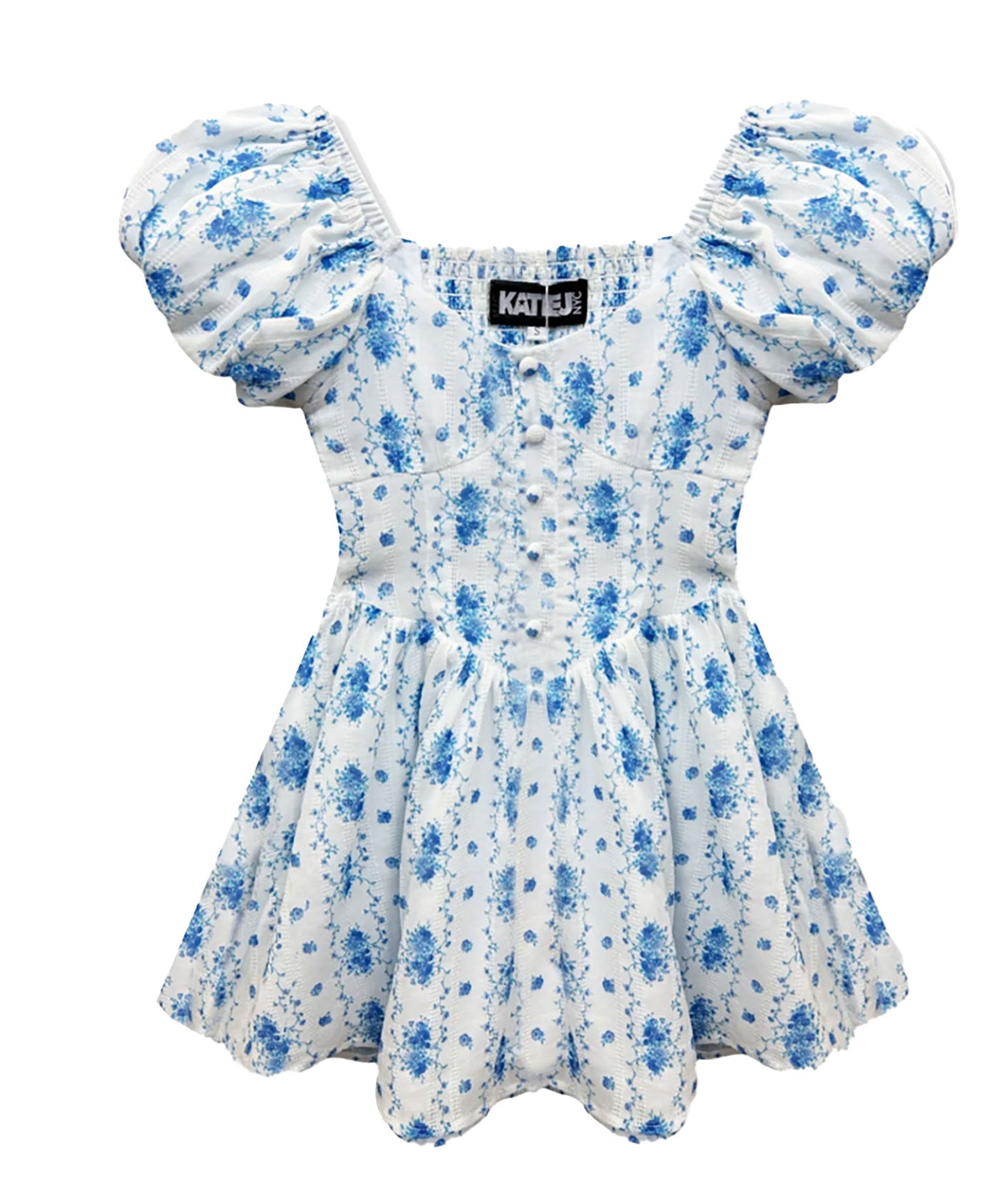 Katie J NYC Juniors Santorini Stripe Floral Greta Dress Distressed/seasonal womens Katie J NYC