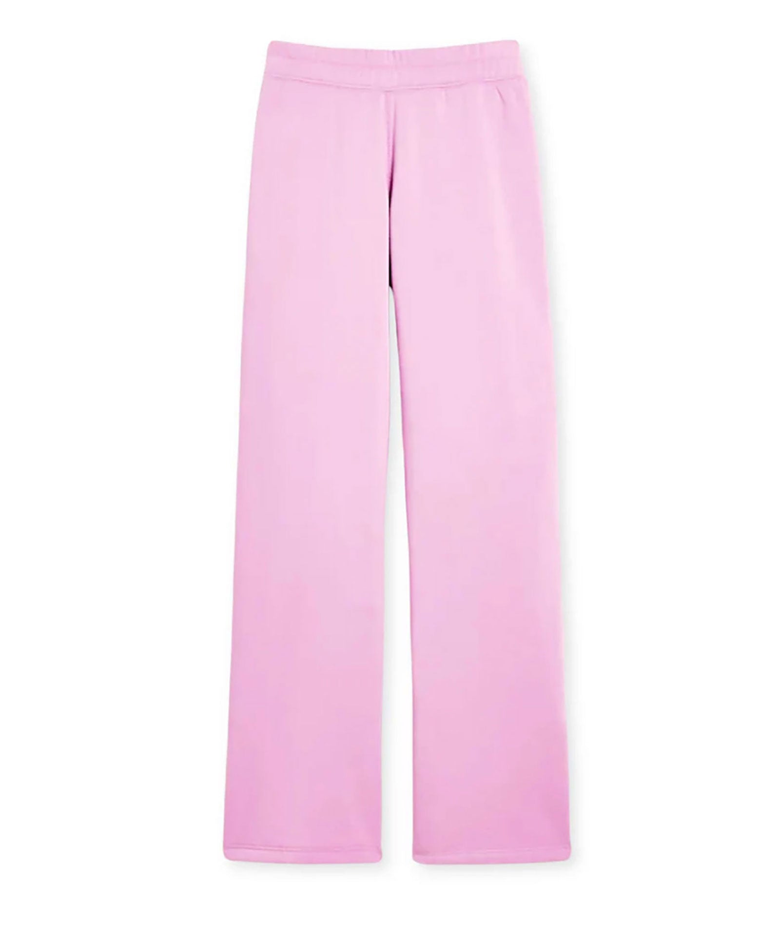 Katie J NYC Girls Dylan Wide Leg Sweatpants Girls Casual Bottoms Katie J NYC Baby Pink Y/S (7/8)
