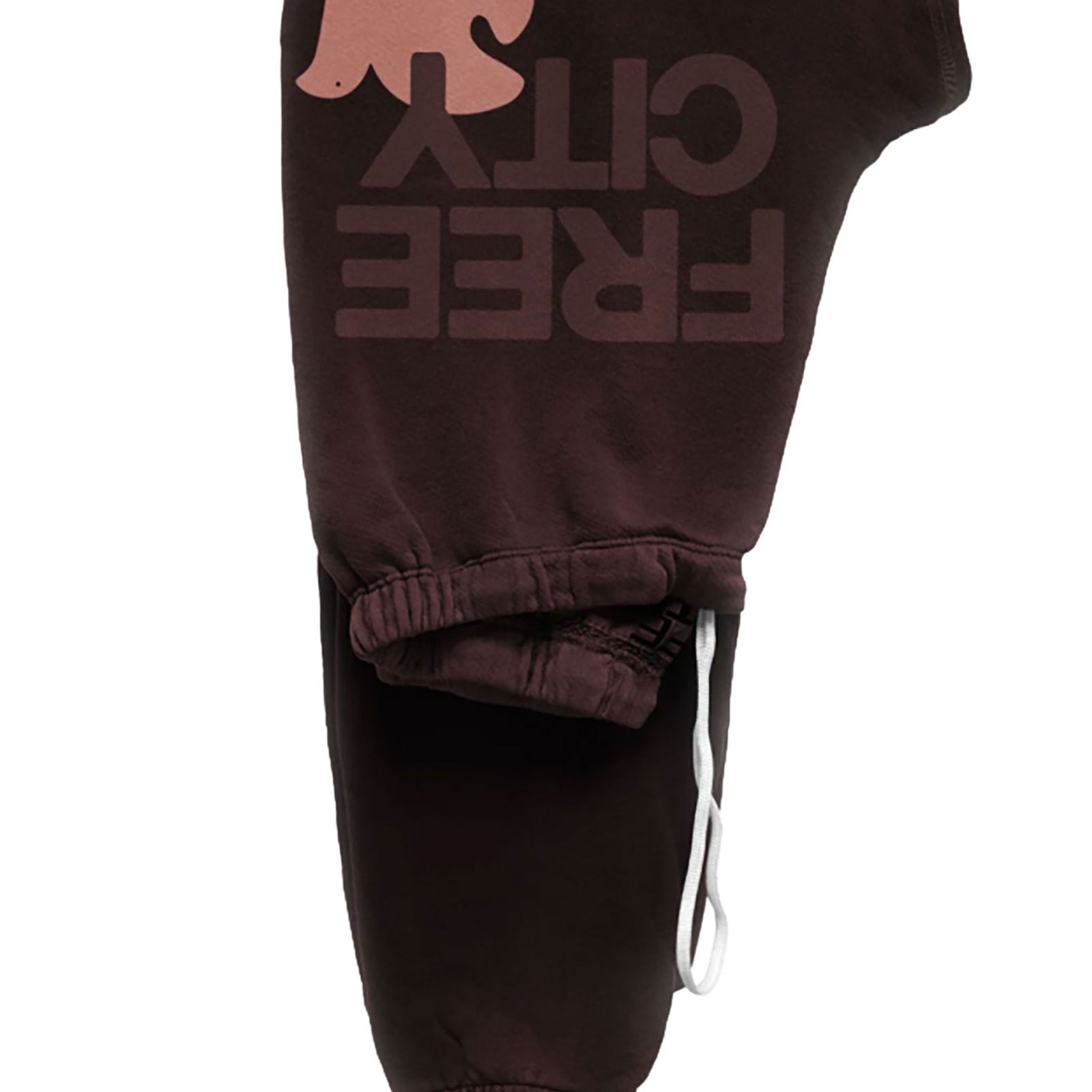 FREECITY Women Large Sweatpants Chocolate Rabbit