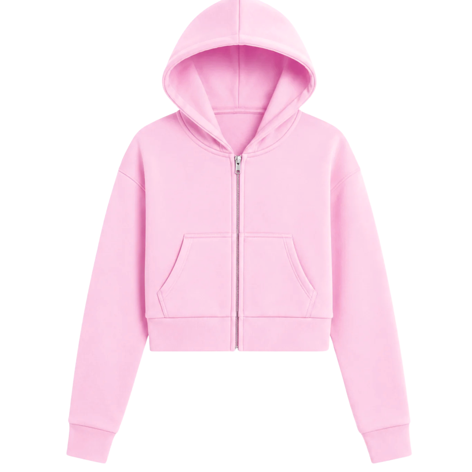 Katie J NYC Girls Dylan Crop Zip Hoodie
