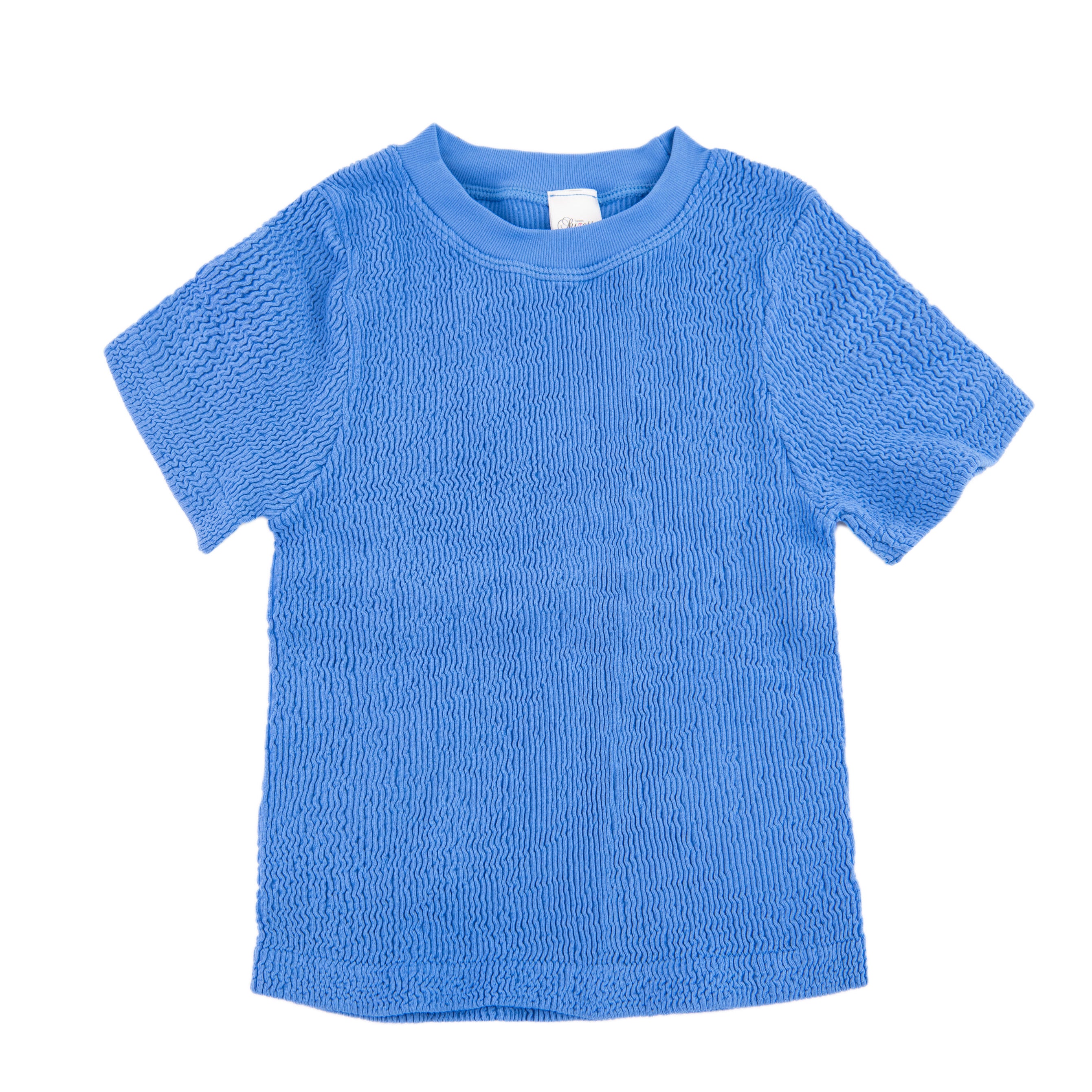 Jo Smocked Tee Girls Distressed/seasonal girls Suzette Blue Water Y S/M (8-10)