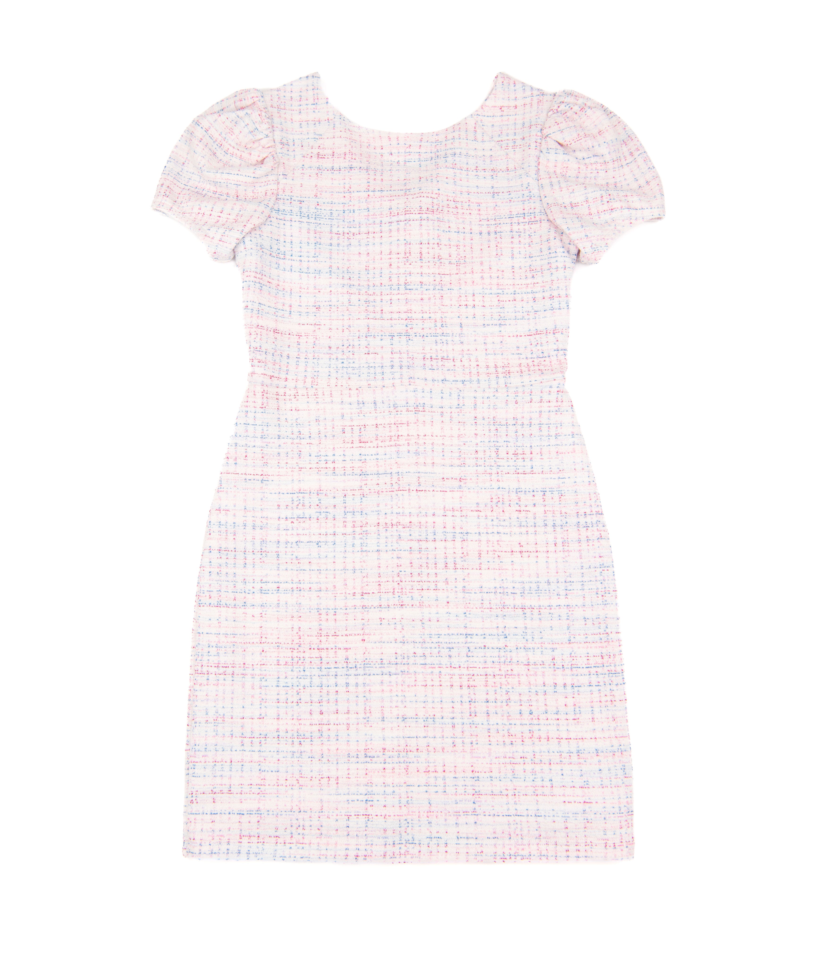 By Debra Girls Mia Primary Tweed Puff Sleeve Sheath Dress Girls Special Dresses By Debra Multi Y/XS (6X)