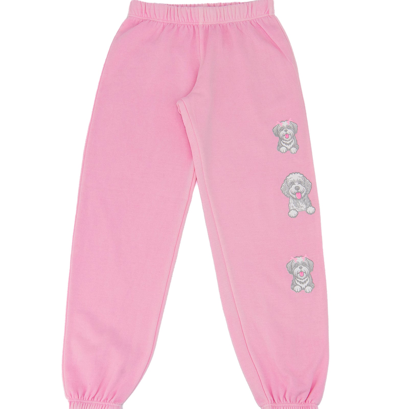 Firehouse Girls 3 Pups Sweatpants Ice Pink Girls Casual Bottoms Firehouse Ice Pink Y/4