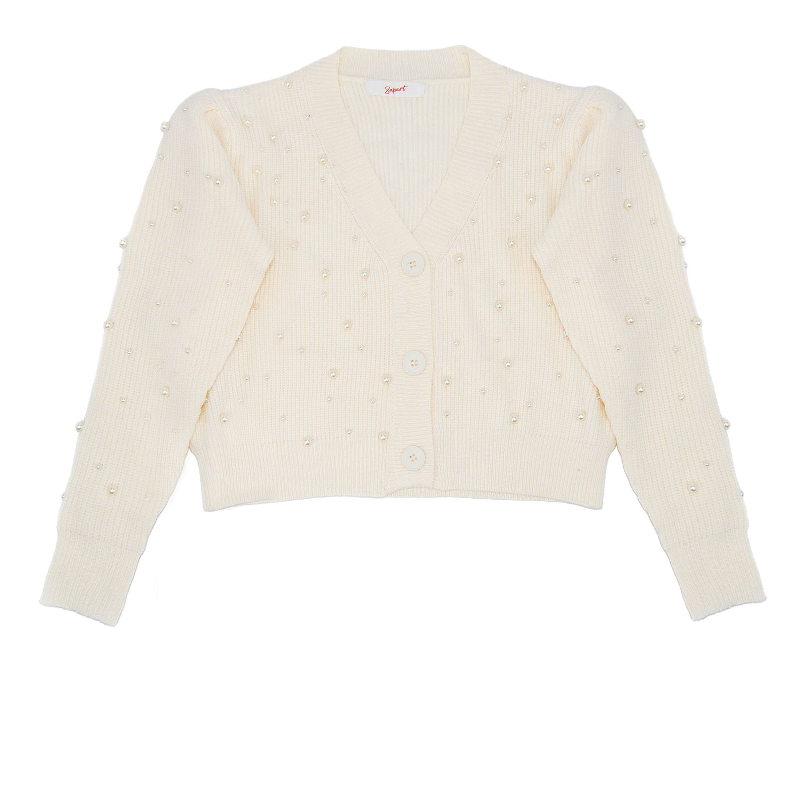 8apart Women Della Pearl Cardigan Womens Casual Tops 8apart Ivory Juniors/Women S