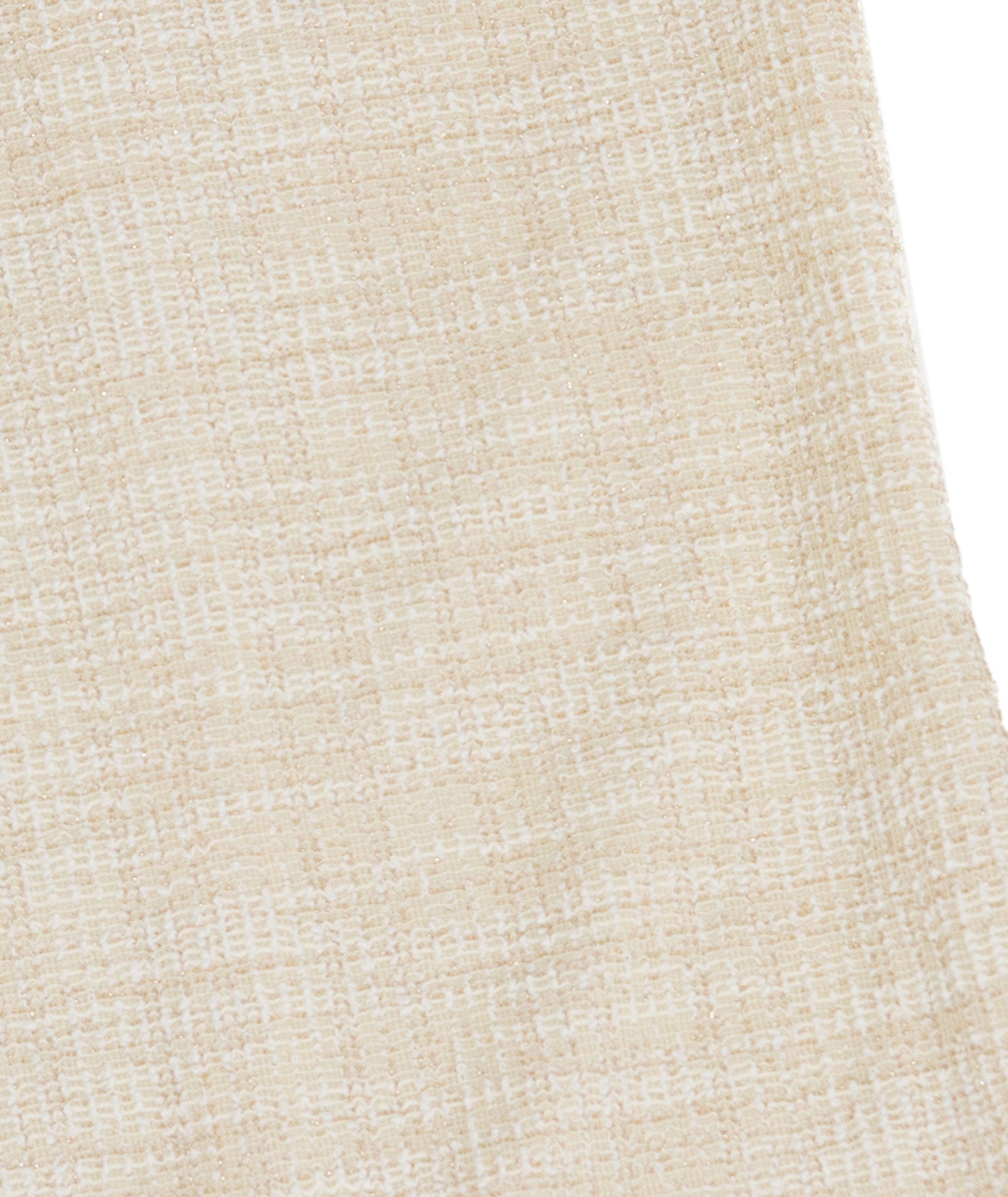 By Debra Girls Juliet Ivory/Gold Boucle Body Con Ruffle Sleeve Dress Girls Special Dresses By Debra