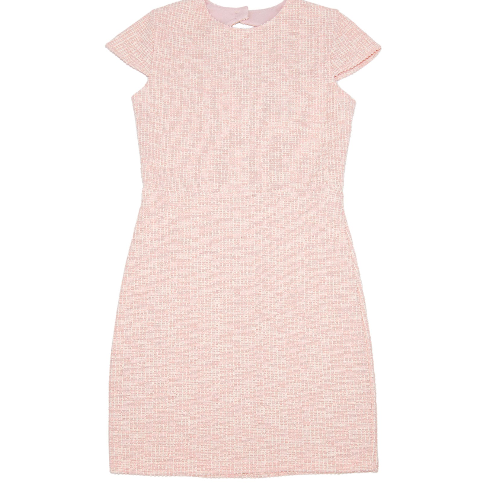 By Debra Girls Deb Pink/White Boucle Keyhole Back Sheath Dress Girls Special Dresses By Debra Pink Y/XS (6X)