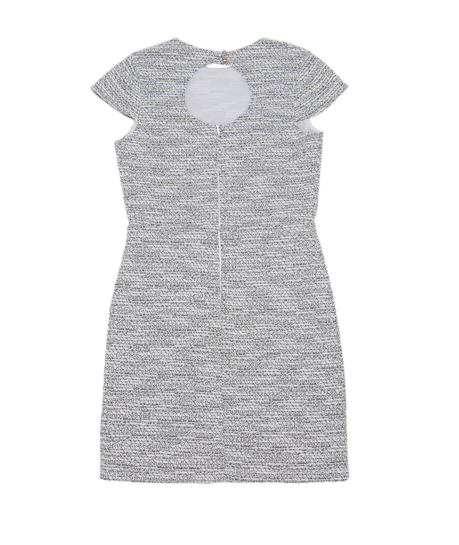 By Debra Girls Deb Black/White Boucle Keyhole Back Sheath Dress Girls Special Dresses By Debra