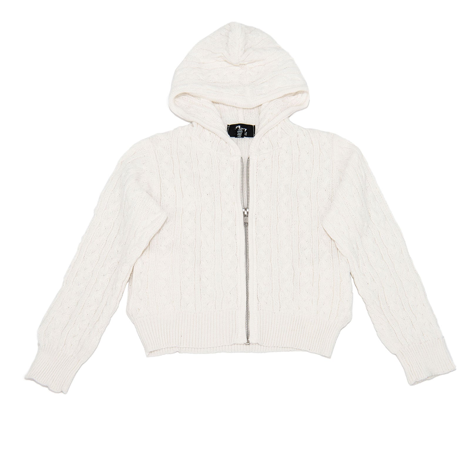 FBZ Girls Karmen Cable Zip Sweater Girls Casual Tops FBZ Flowers By Zoe Ivory Y/S (7/8)