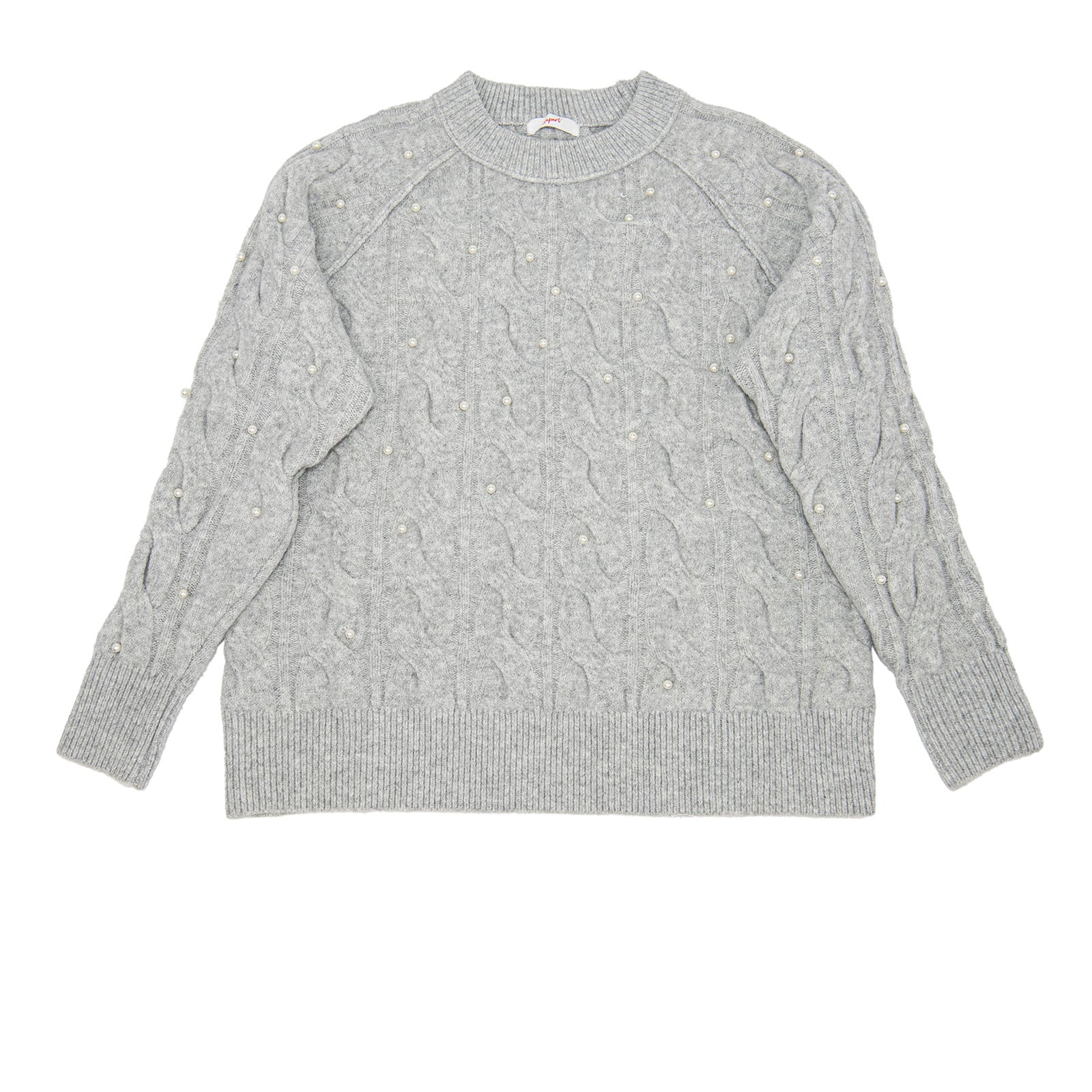 8apart Women Eliza Pearl Sweater Womens Casual Tops 8apart Grey Juniors/Women S