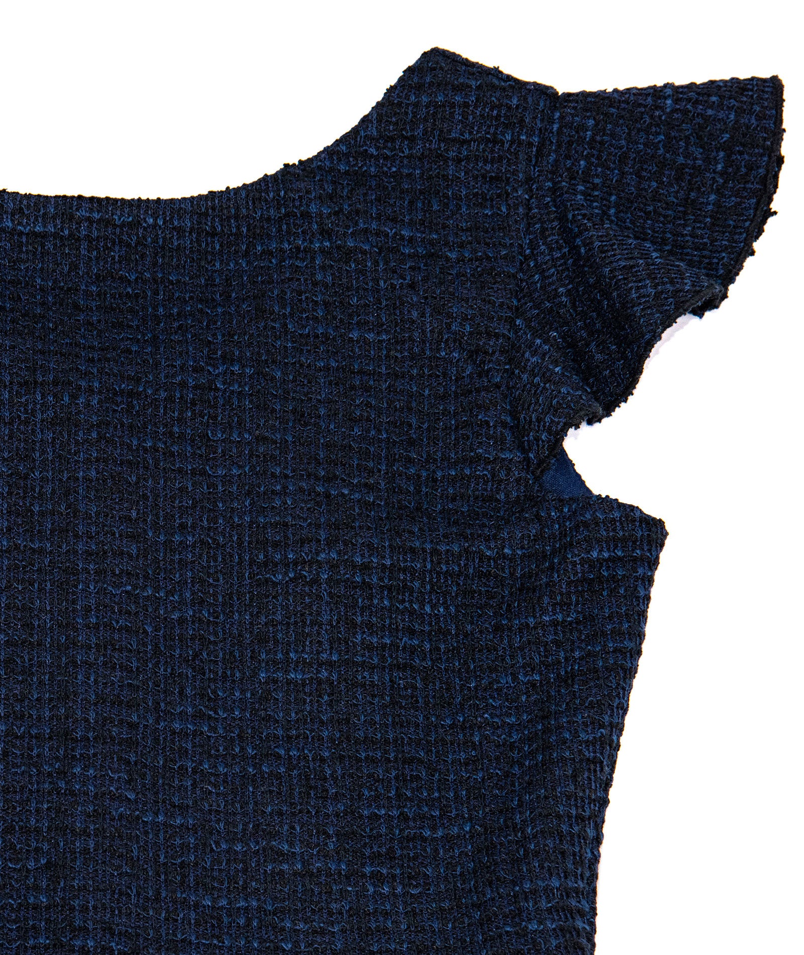 By Debra Girls Clare Navy Boucle Ruffle Bottom Sheath Dress Girls Special Dresses By Debra
