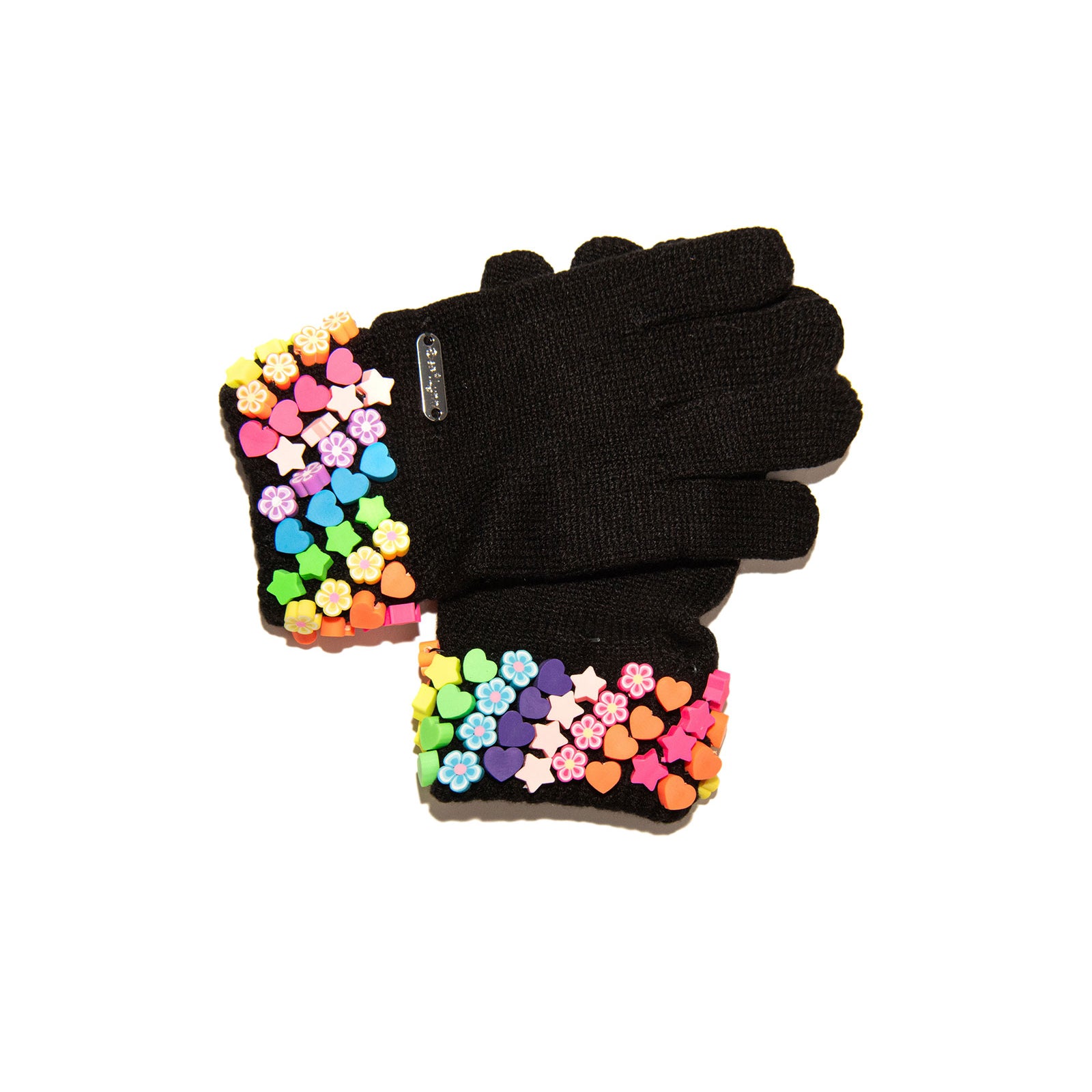 Bari Lynn Cutie Charm Winter Gloves Accessories Bari Lynn Black One Size Fits Most (Y/7-Y/14)
