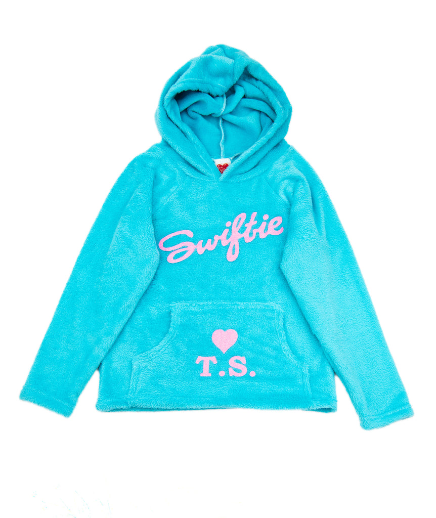 Made with Love and Kisses Turquoise T.S.Heart/Swiftie Hoodie Accessories Made with Love and Kisses   