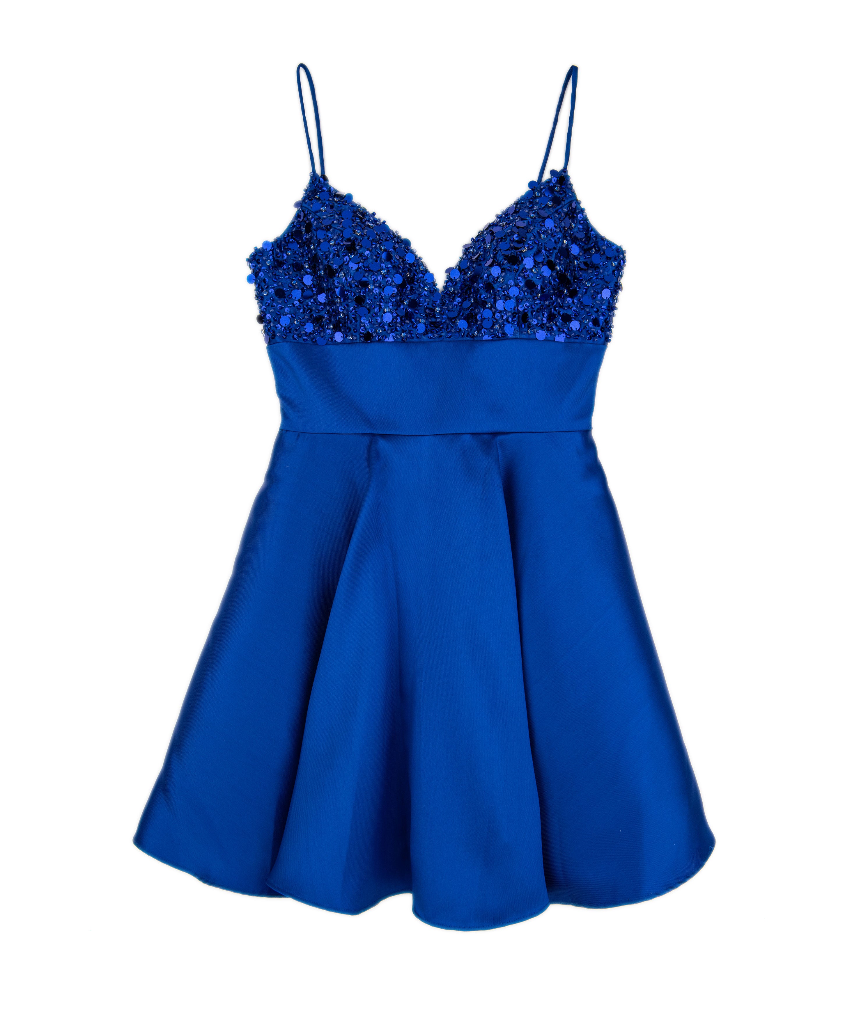Alyce Women Royal Blue Sequin Top Hailey Dress Girls Special Dresses Alyce Blue Juniors/Women 000
