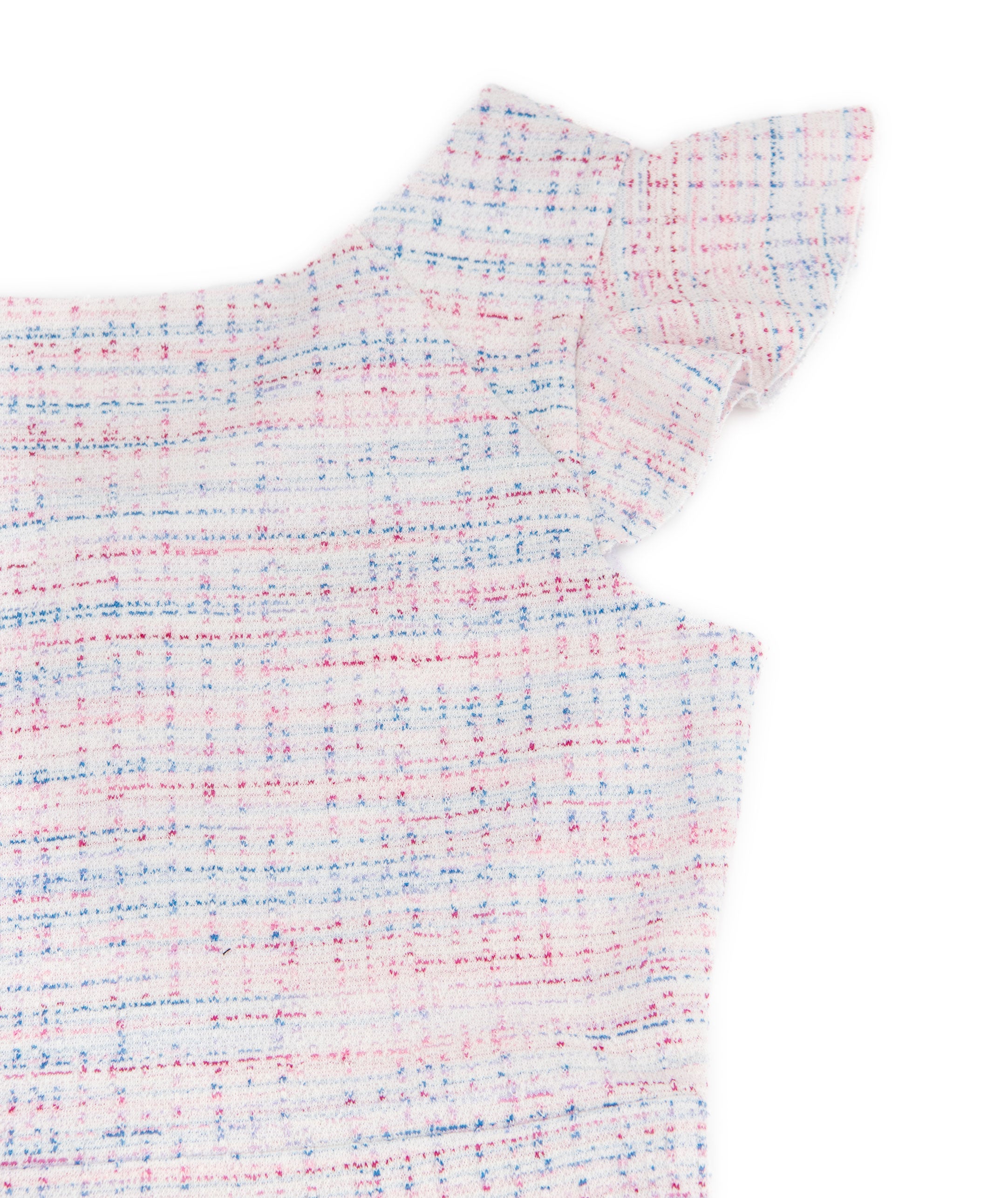 By Debra Girls Primary Tweed Flutter Sleeve Straight Dress Girls Special Dresses By Debra